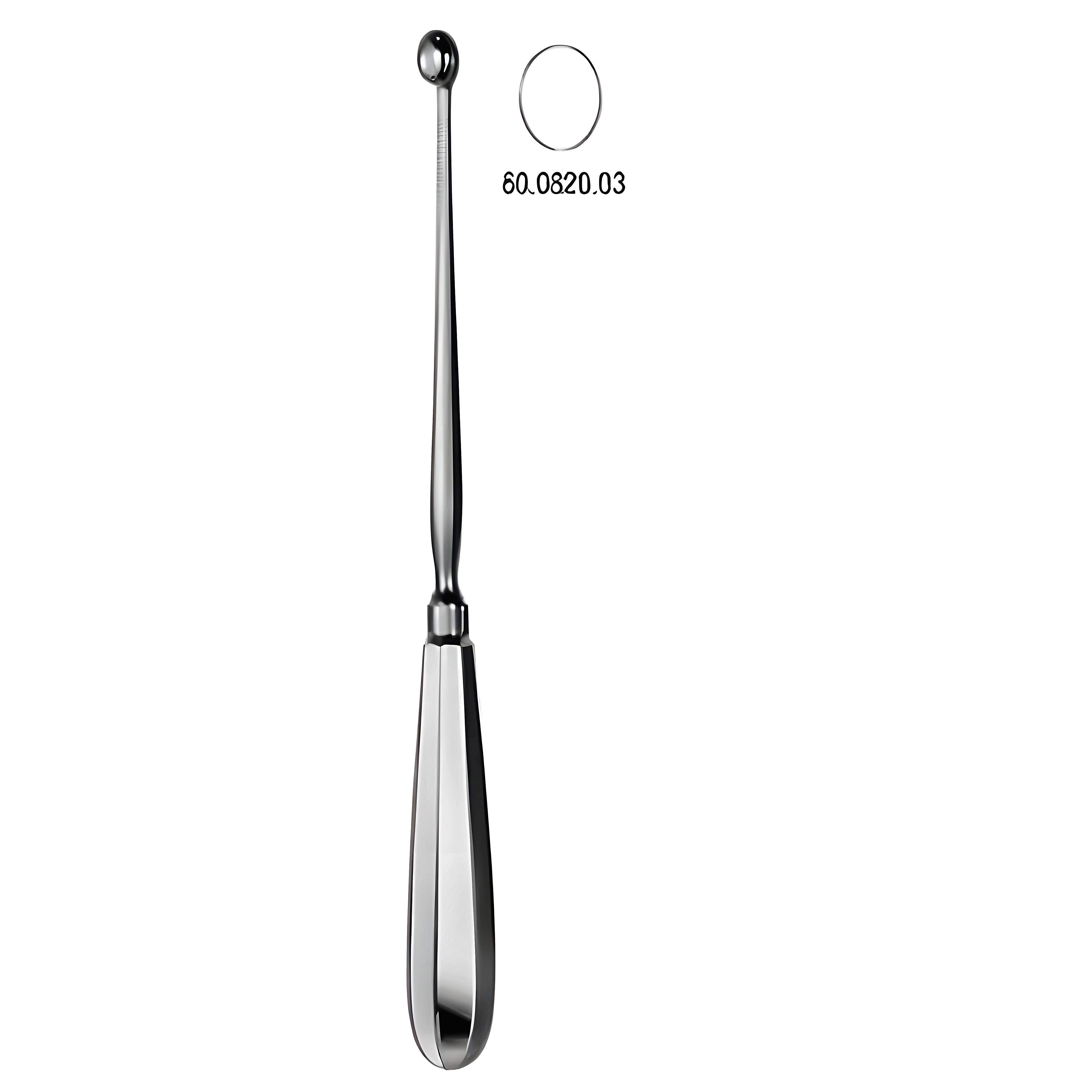 Simon Uterus Scoop Sharp 25cm