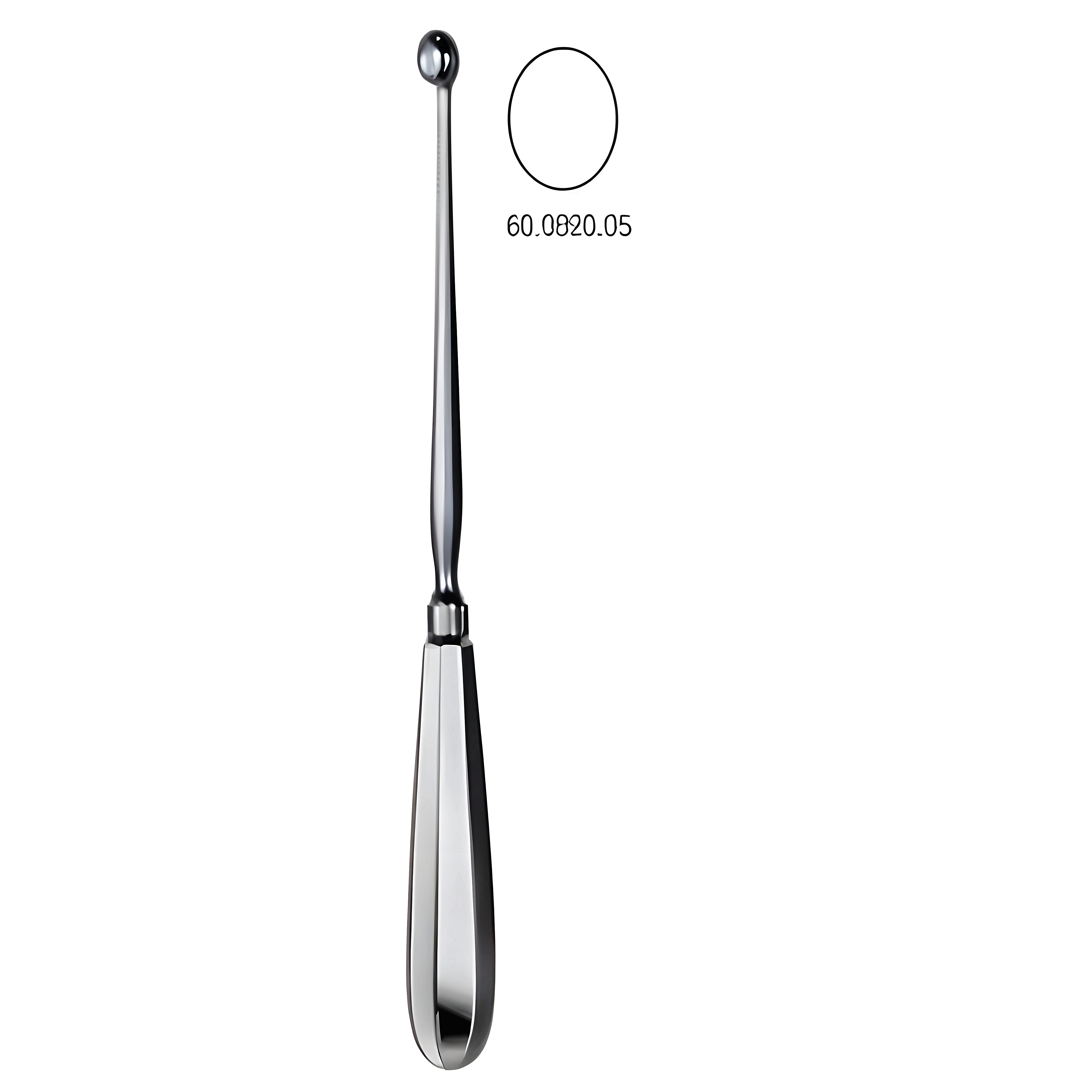 Simon Uterus Scoop Sharp 25cm