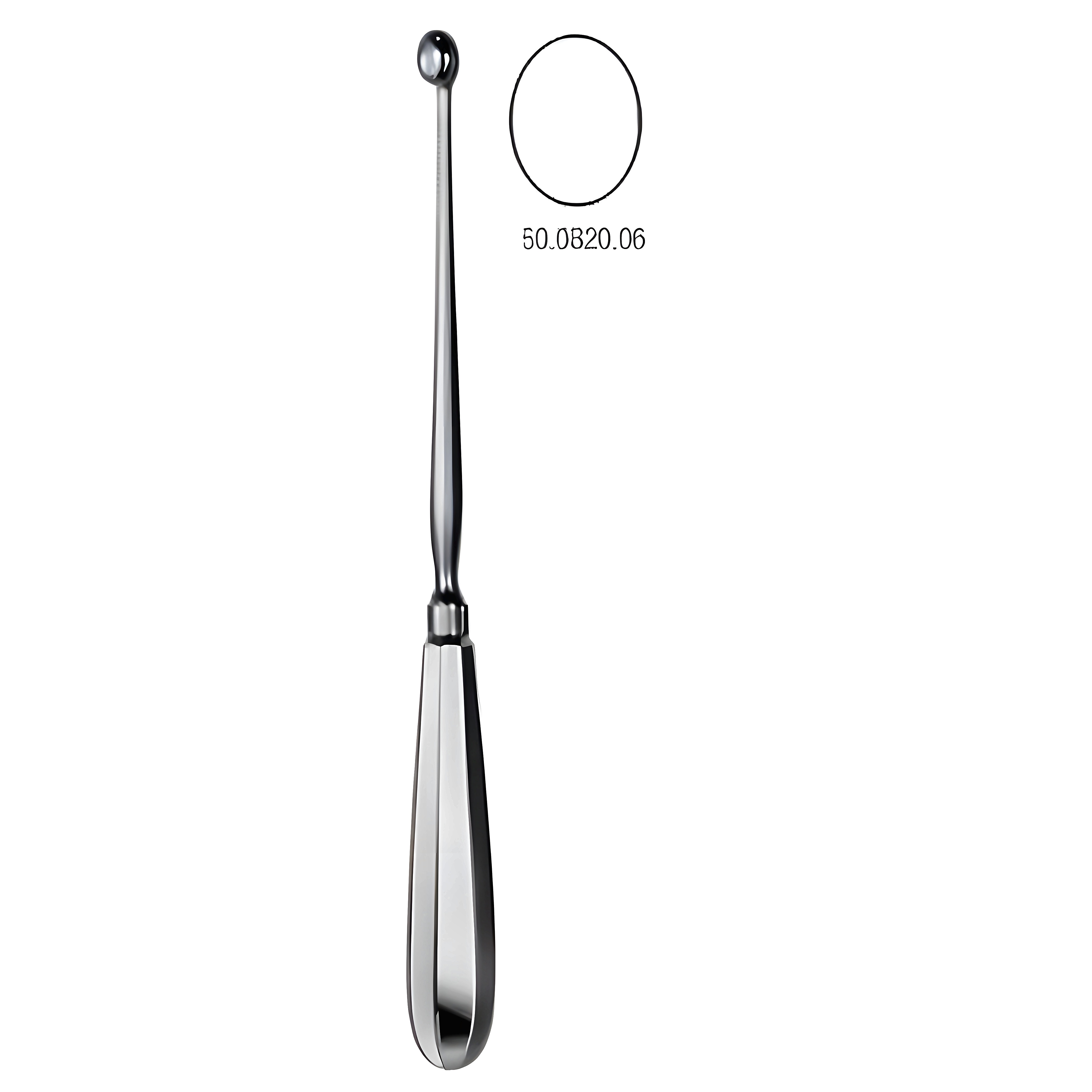 Simon Uterus Scoop Sharp 25cm