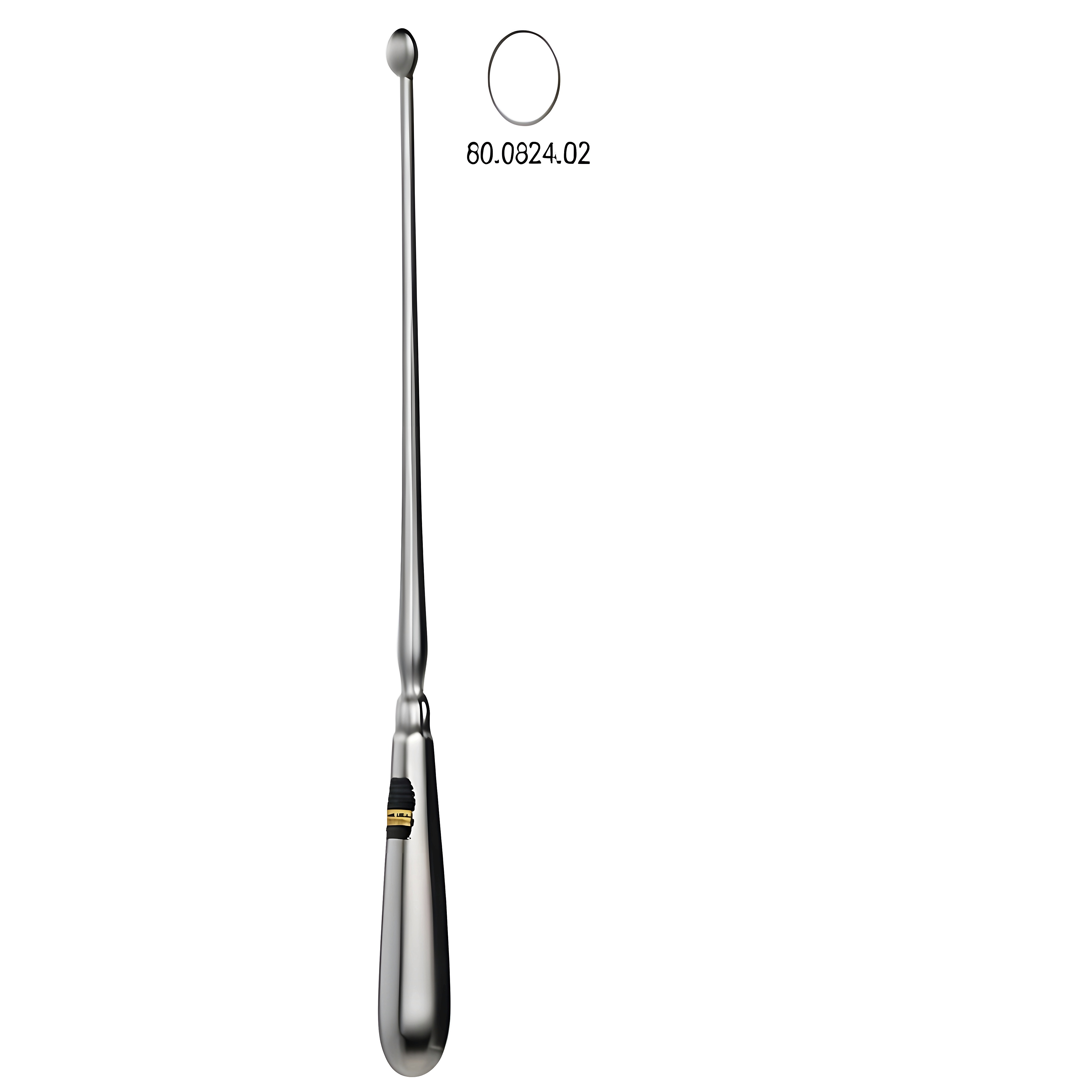 Schroeder Uterine Scoop sharp 8.5mm, 30cm