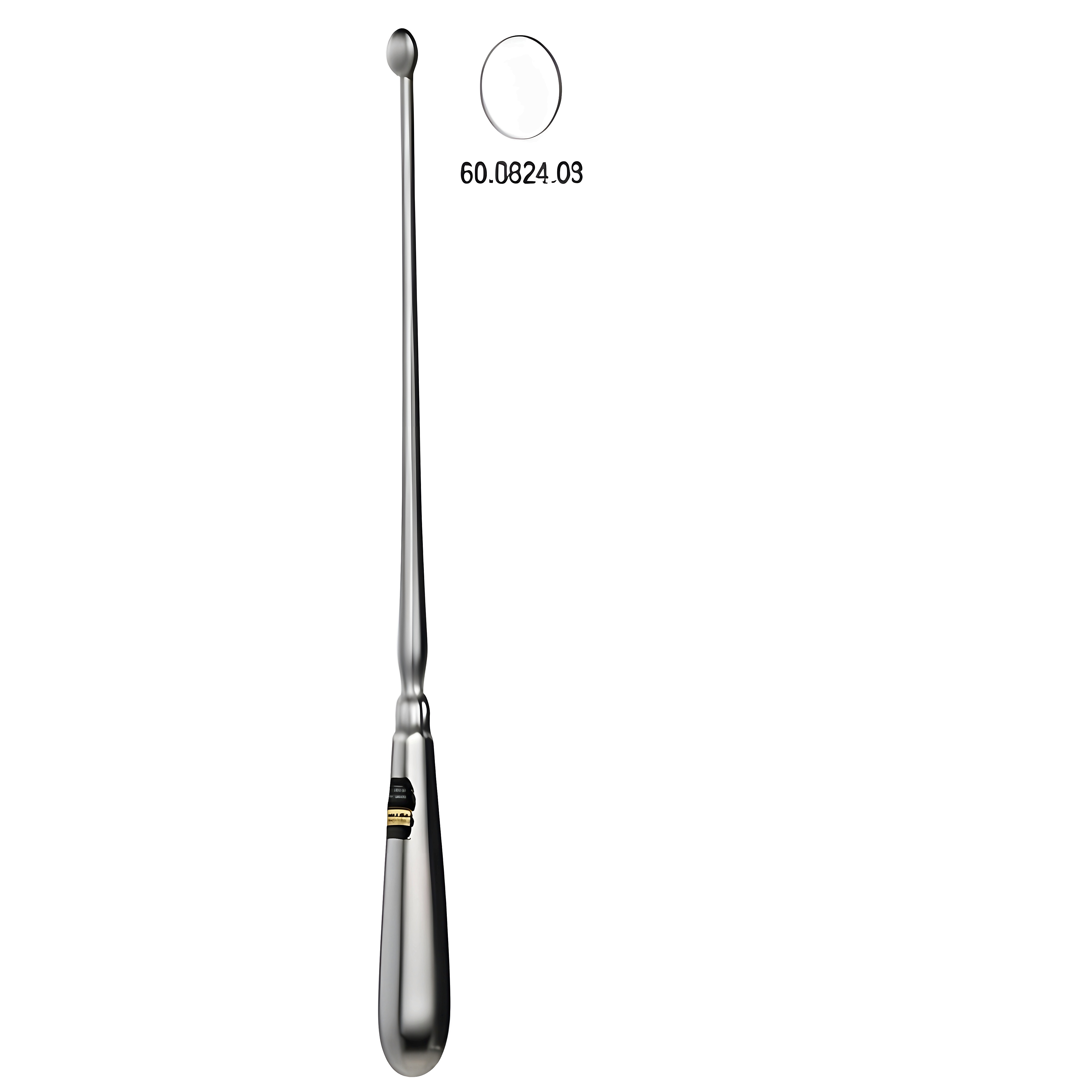 Schroeder Uterine Scoop sharp 10.0mm, 30cm