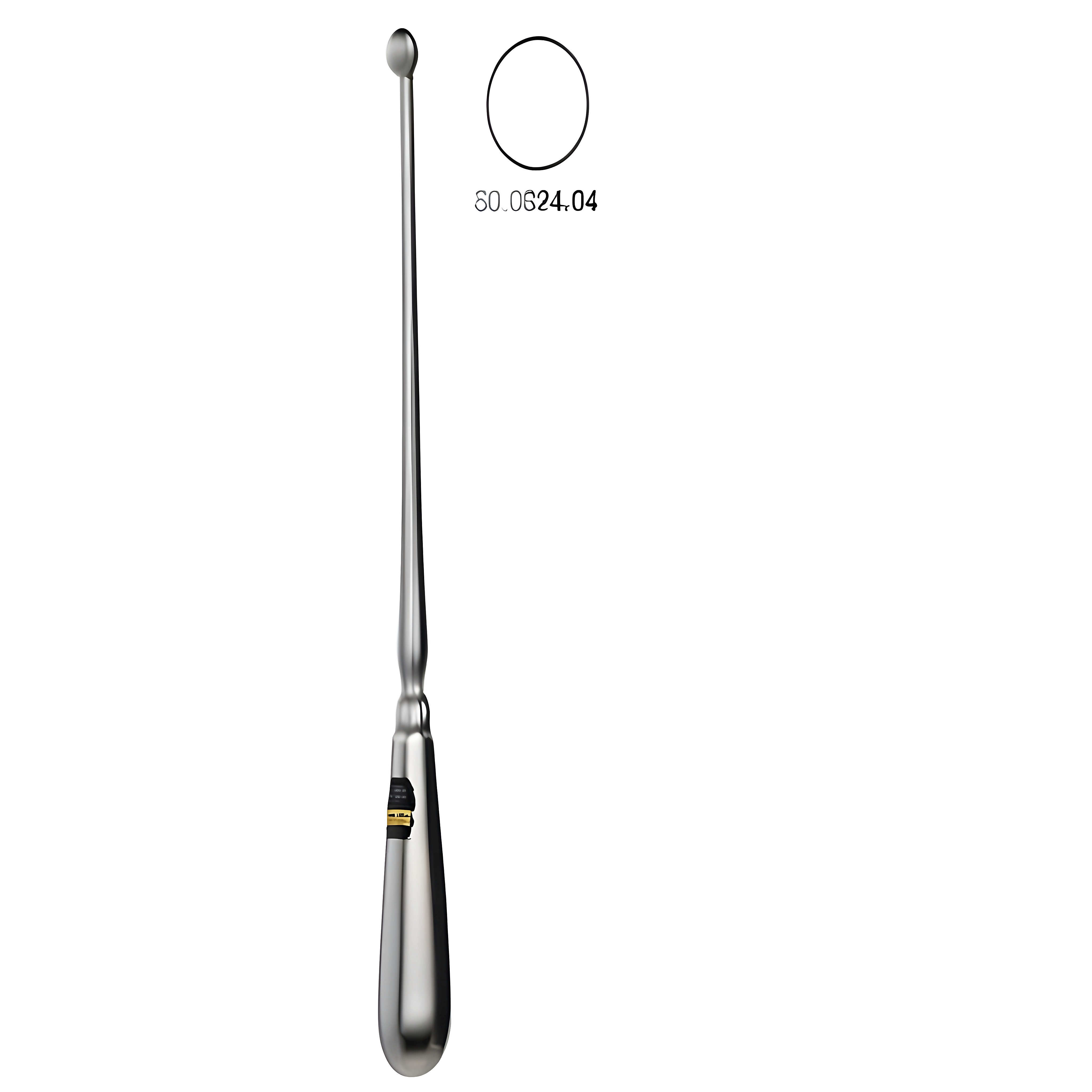 Schroeder Uterine Scoop sharp 11.5mm, 30cm