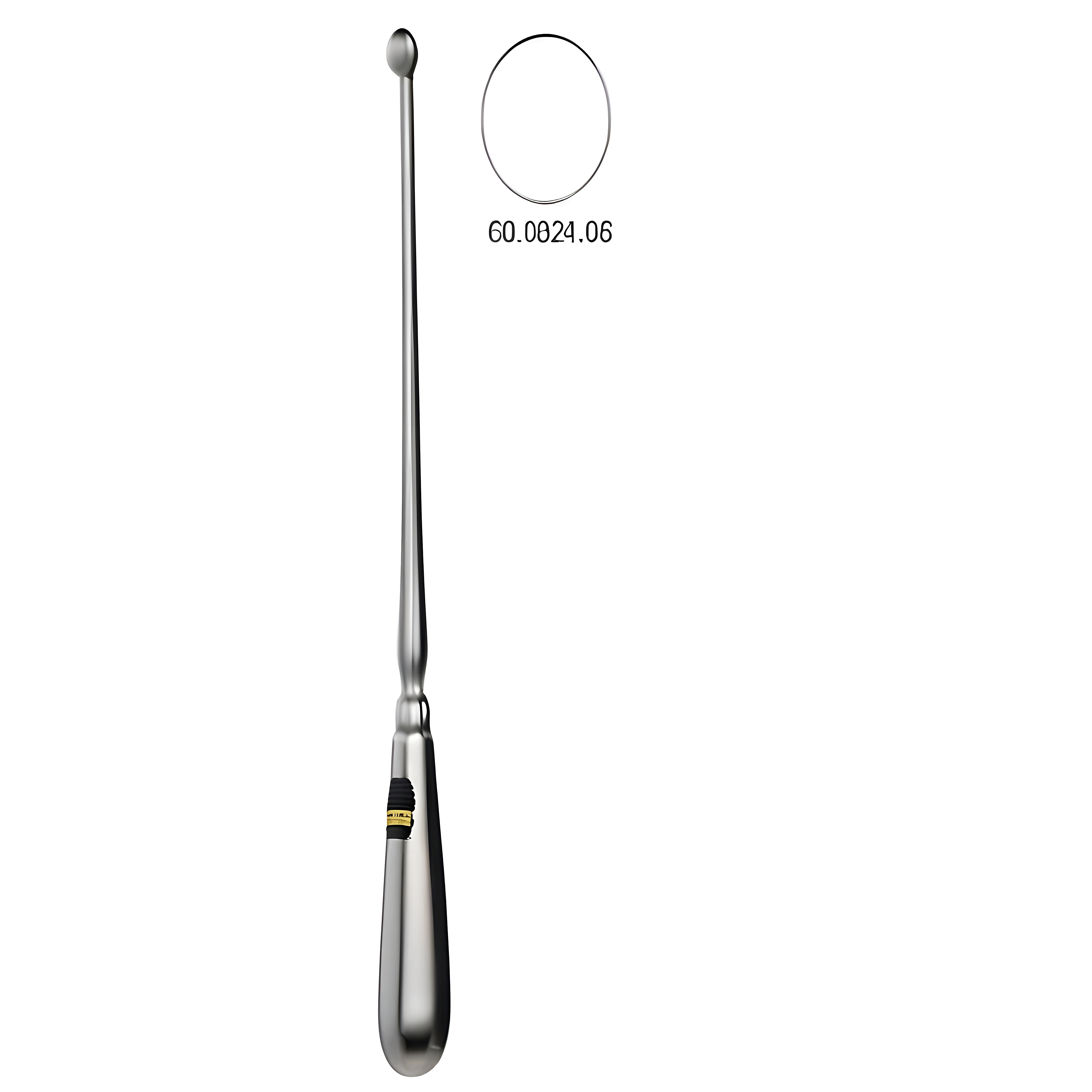 Schroeder Uterine Scoop sharp 14.5mm, 30cm