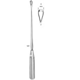 Sims Uterine Curette rig. bl 8mm 31cm Fig.2