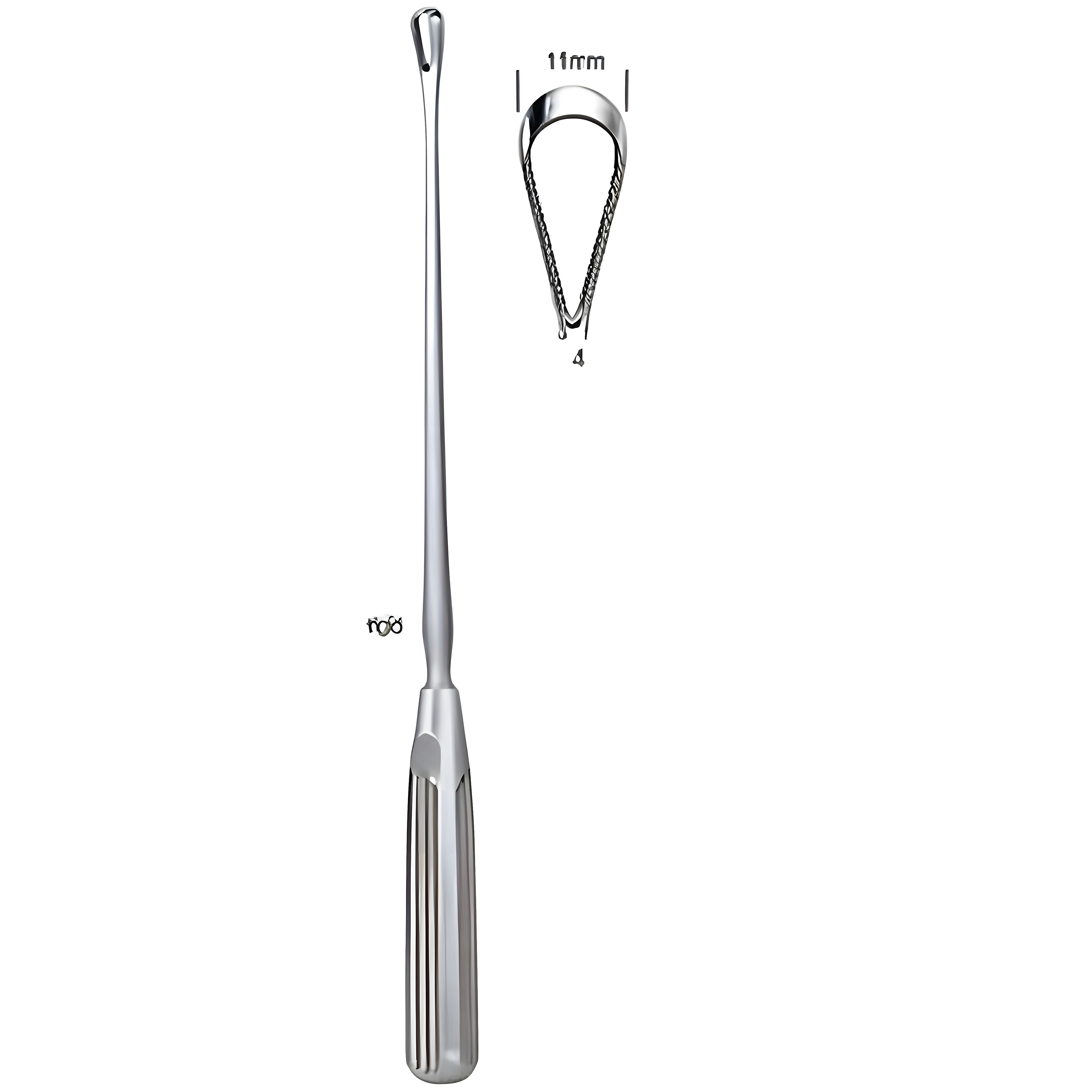 Sims Uterine Curette rig. sh 11mm 31cm Fig.4