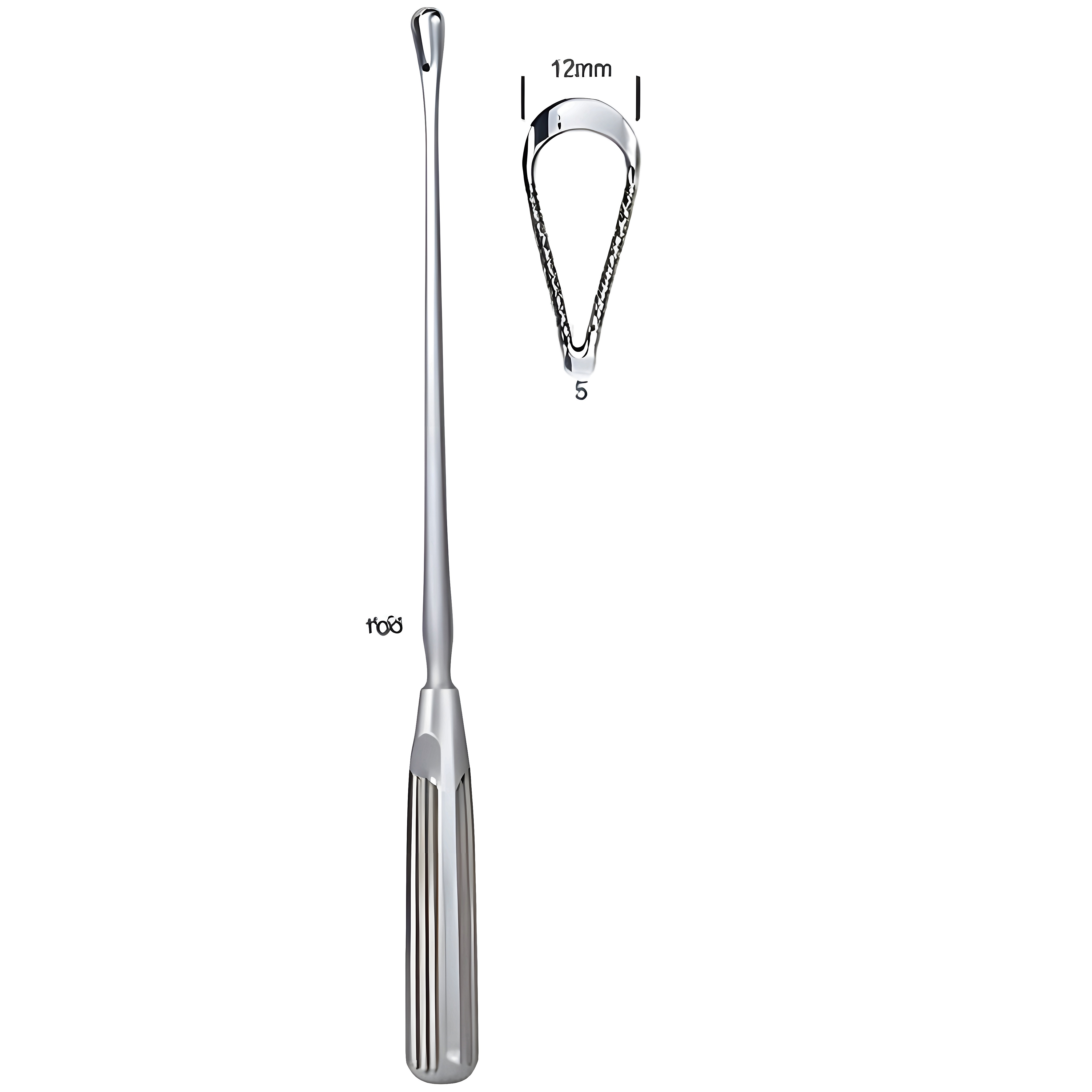 Sims Uterine Curette rig. bl 12mm 31cm Fig.5