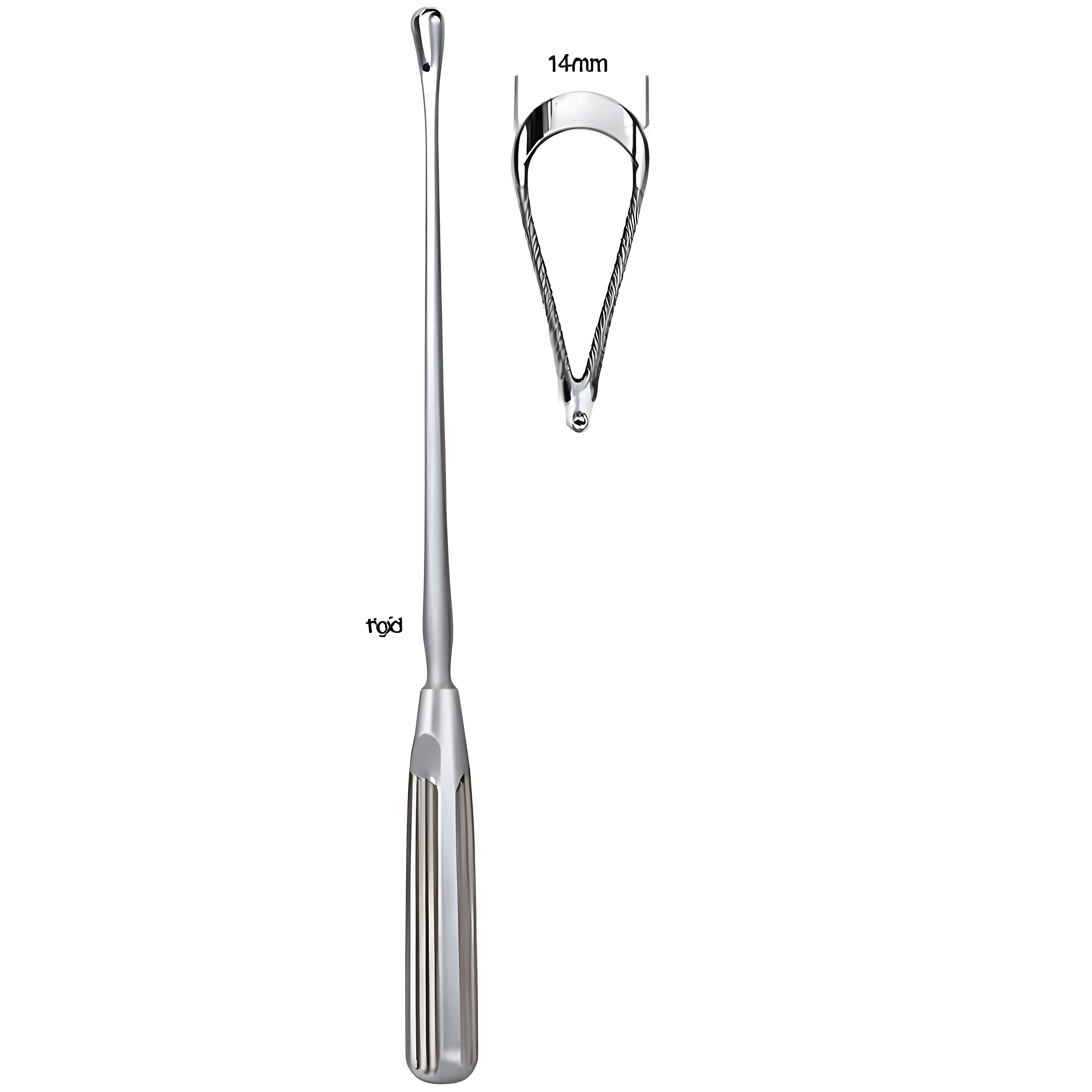Sims Uterine Curette rig. bl 14mm 31cm Fig.6