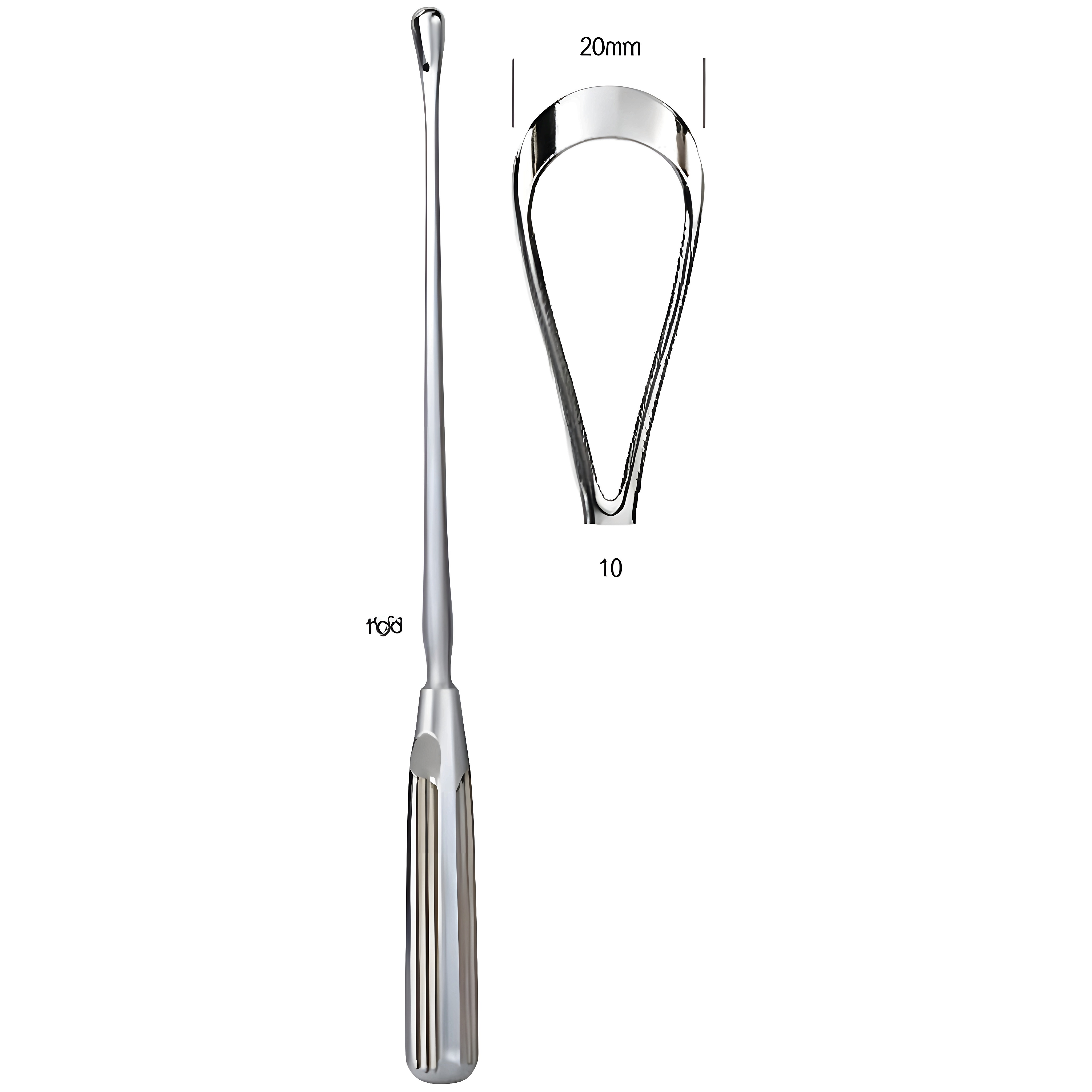Sims Uterine Curette rig. bl 20mm 31cm Fig.10