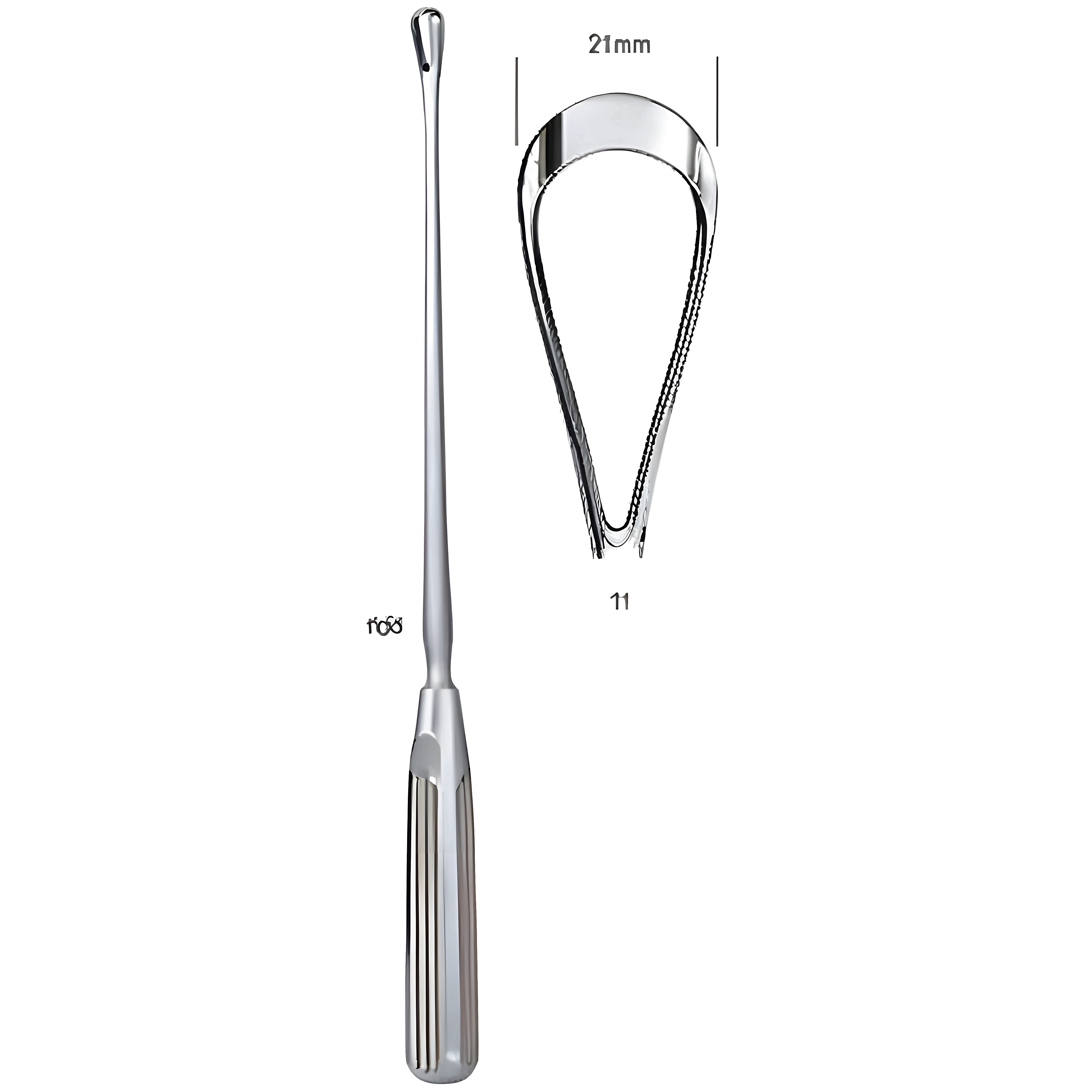 Sims Uterine Curette rig. bl 21mm 31cm Fig.11