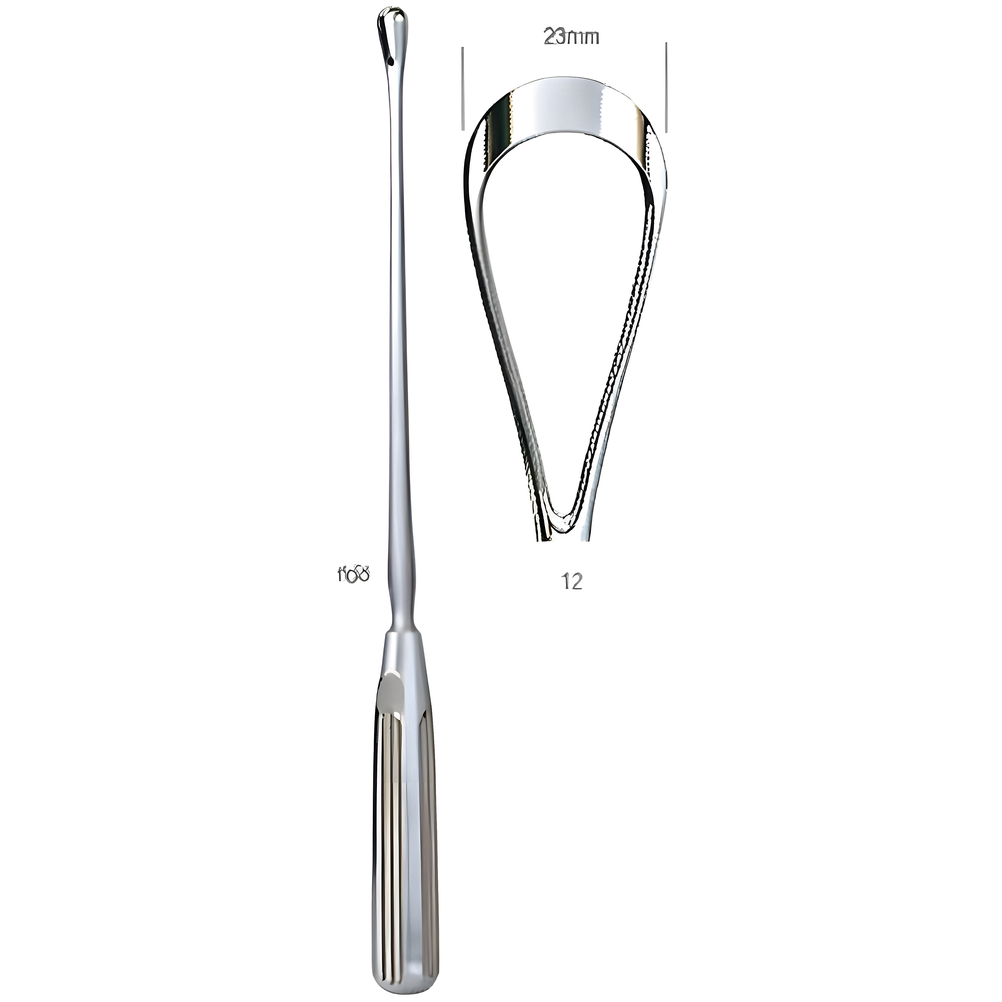 Sims Uterine Curette rig. bl 23mm 31cm Fig.12