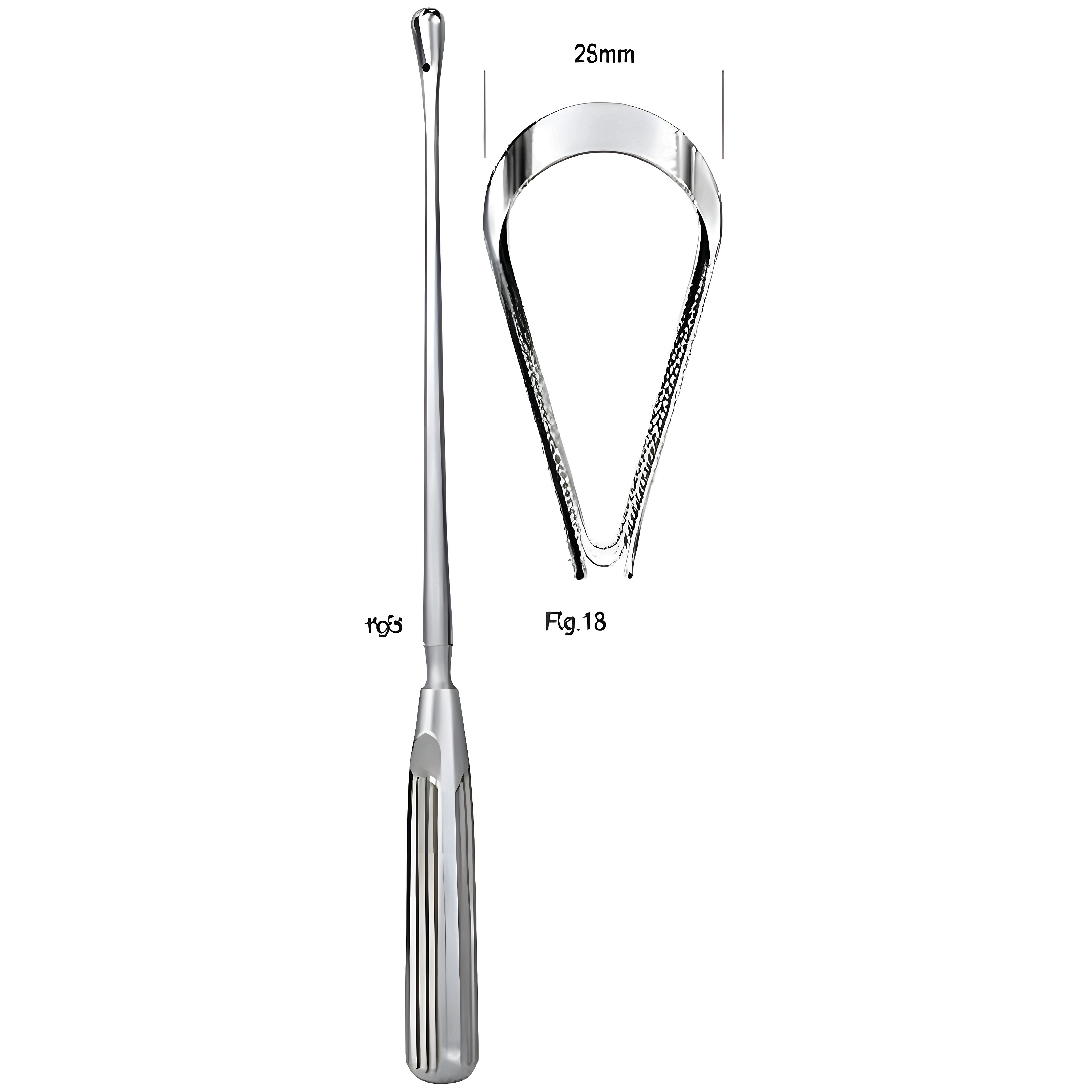 Sims Uterine Curette rig. bl 25mm 31cm Fig.13