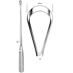 Sims Uterine Curette rig. bl 40mm 31cm Fig.16