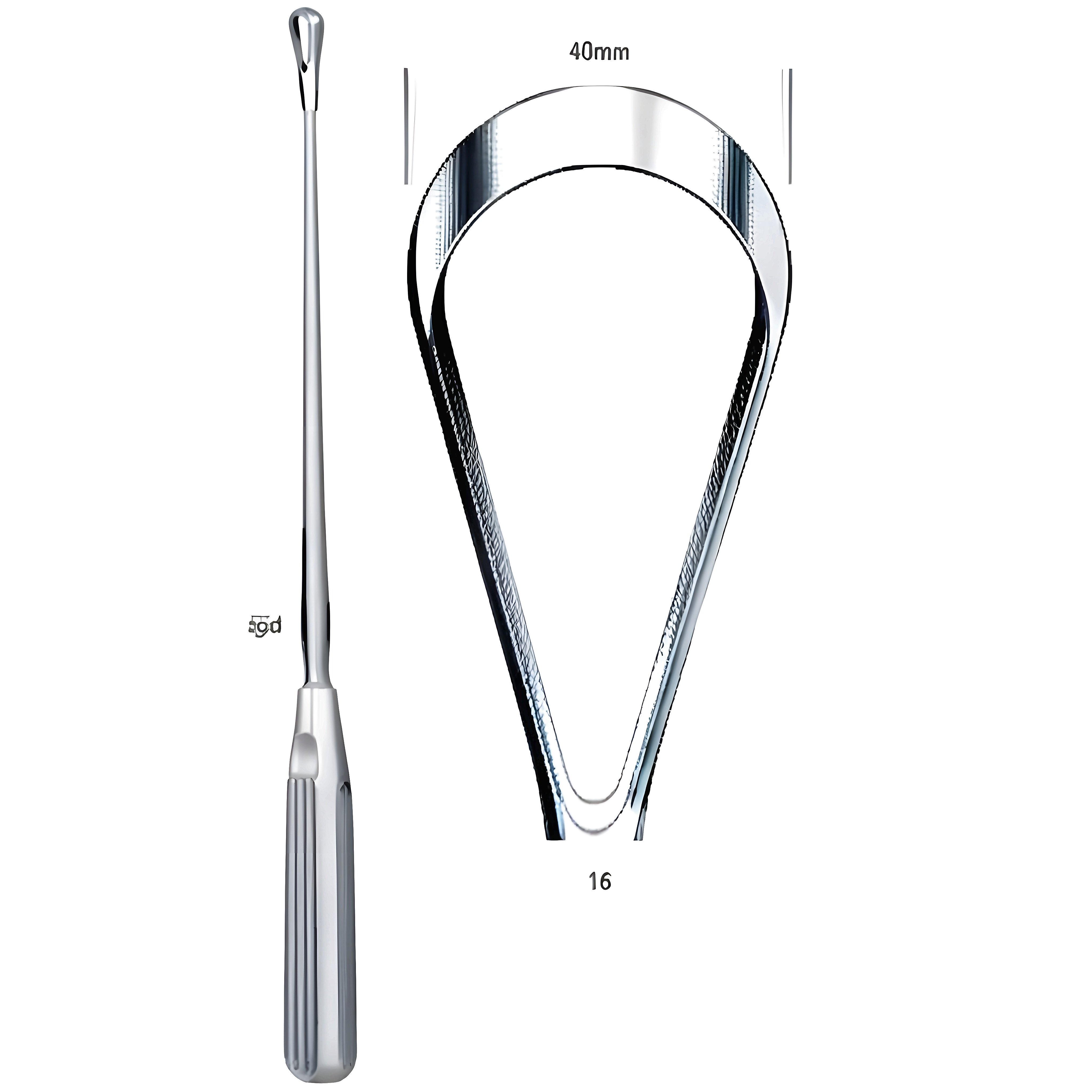Sims Uterine Curette rig. bl 40mm 31cm Fig.16