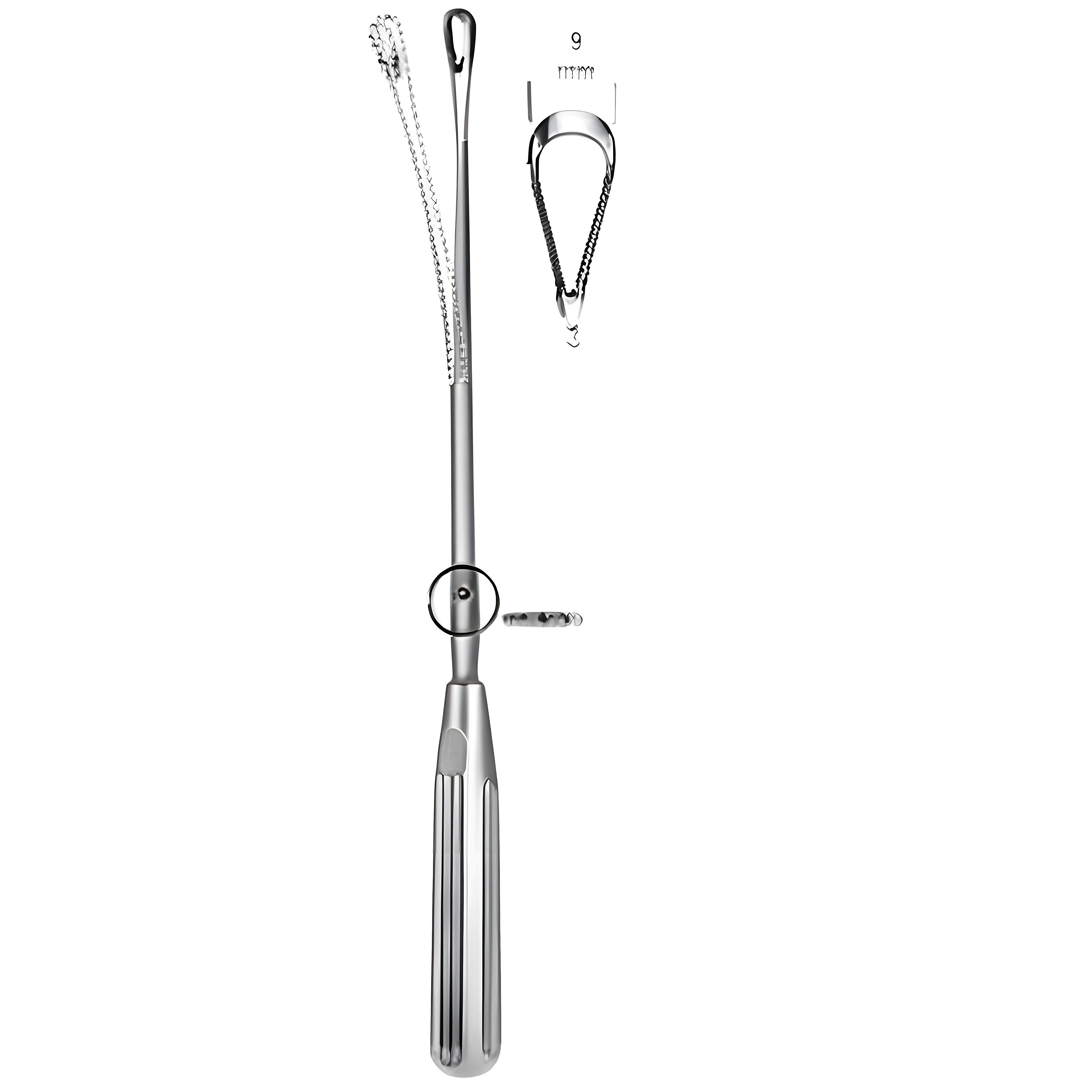 Sims Uterine Curette mal. bl 9mm 31cm Fig.3