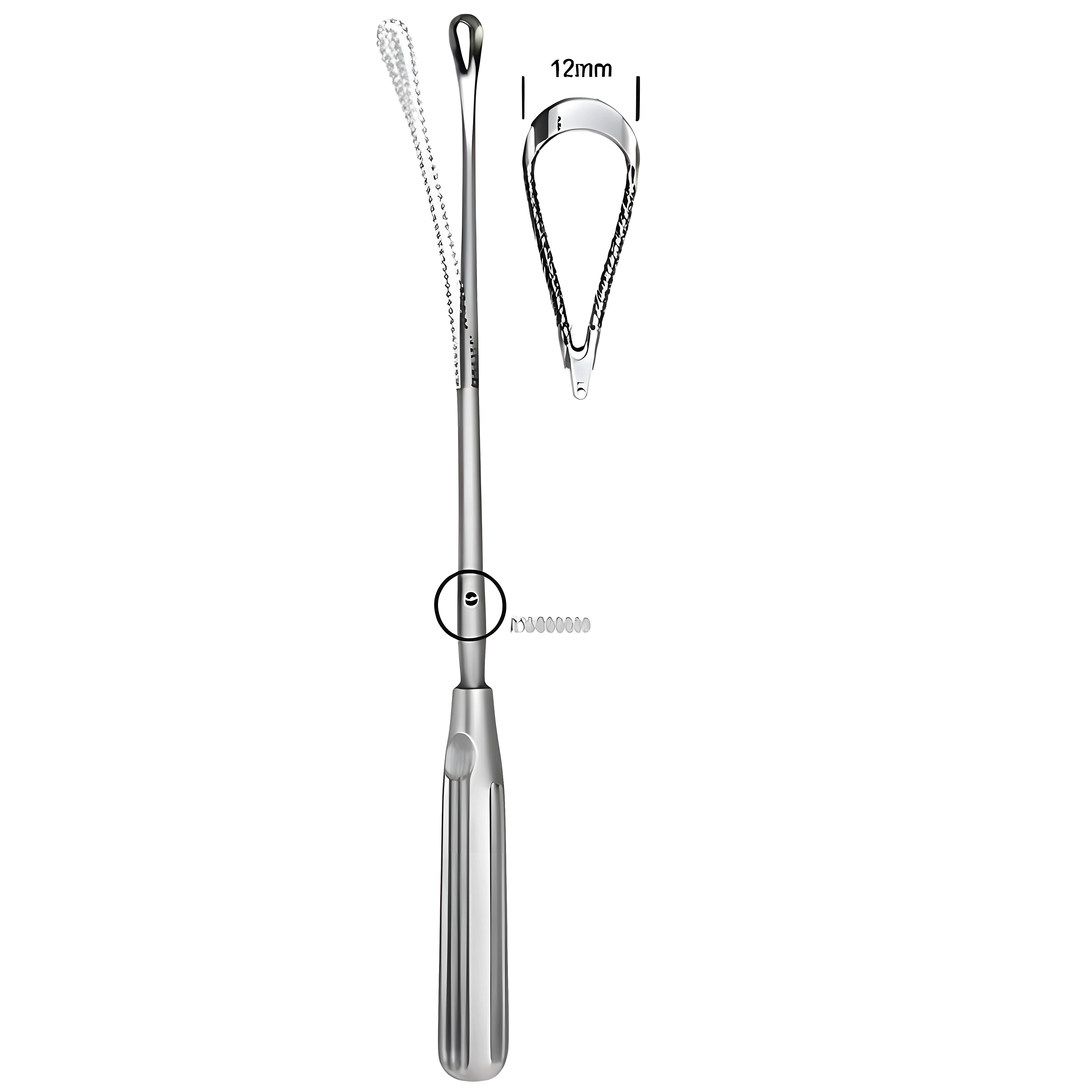 Sims Uterine Curette mal. bl 12mm 31cm Fig.5