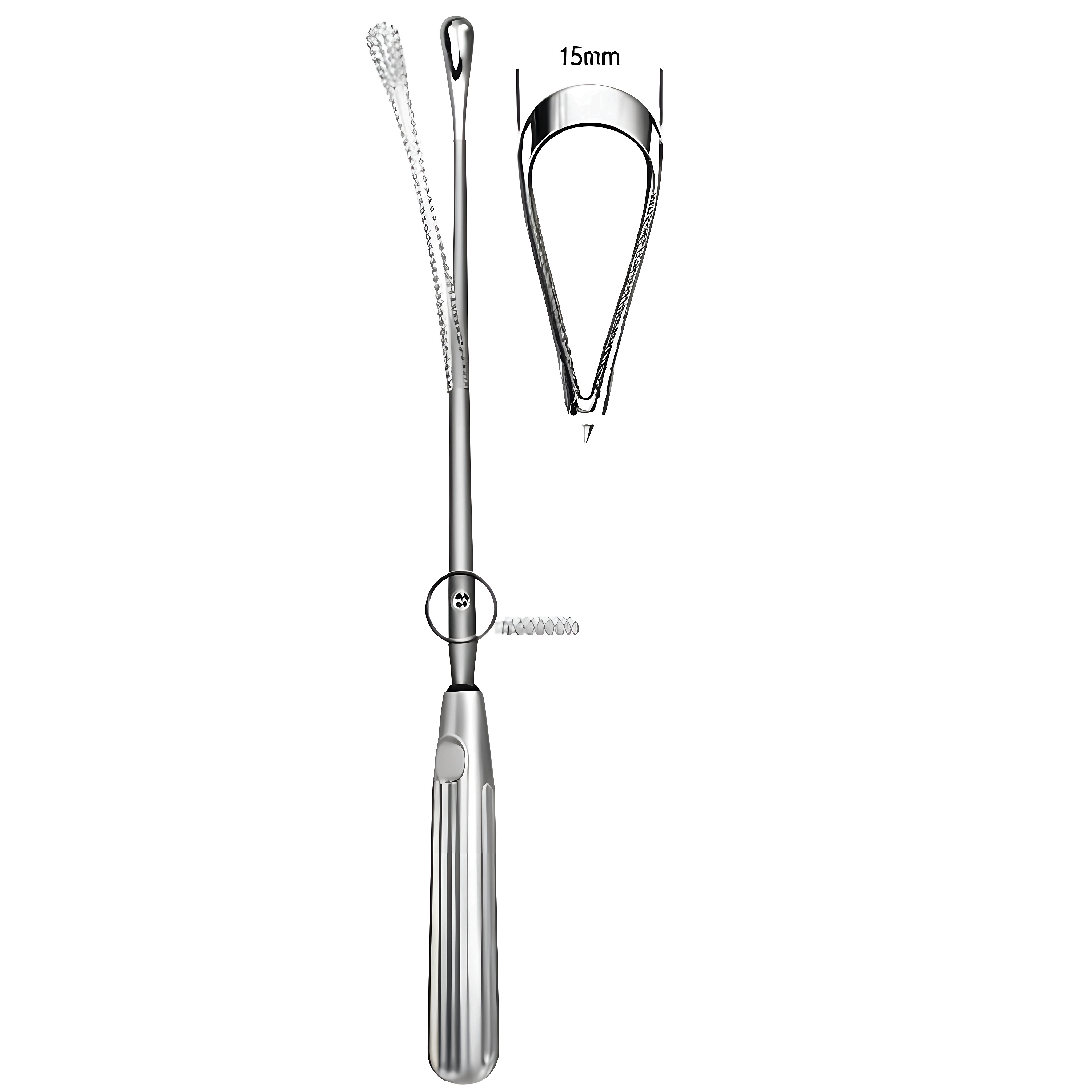 Sims Uterine Curette mal. bl 15mm 31cm Fig.7