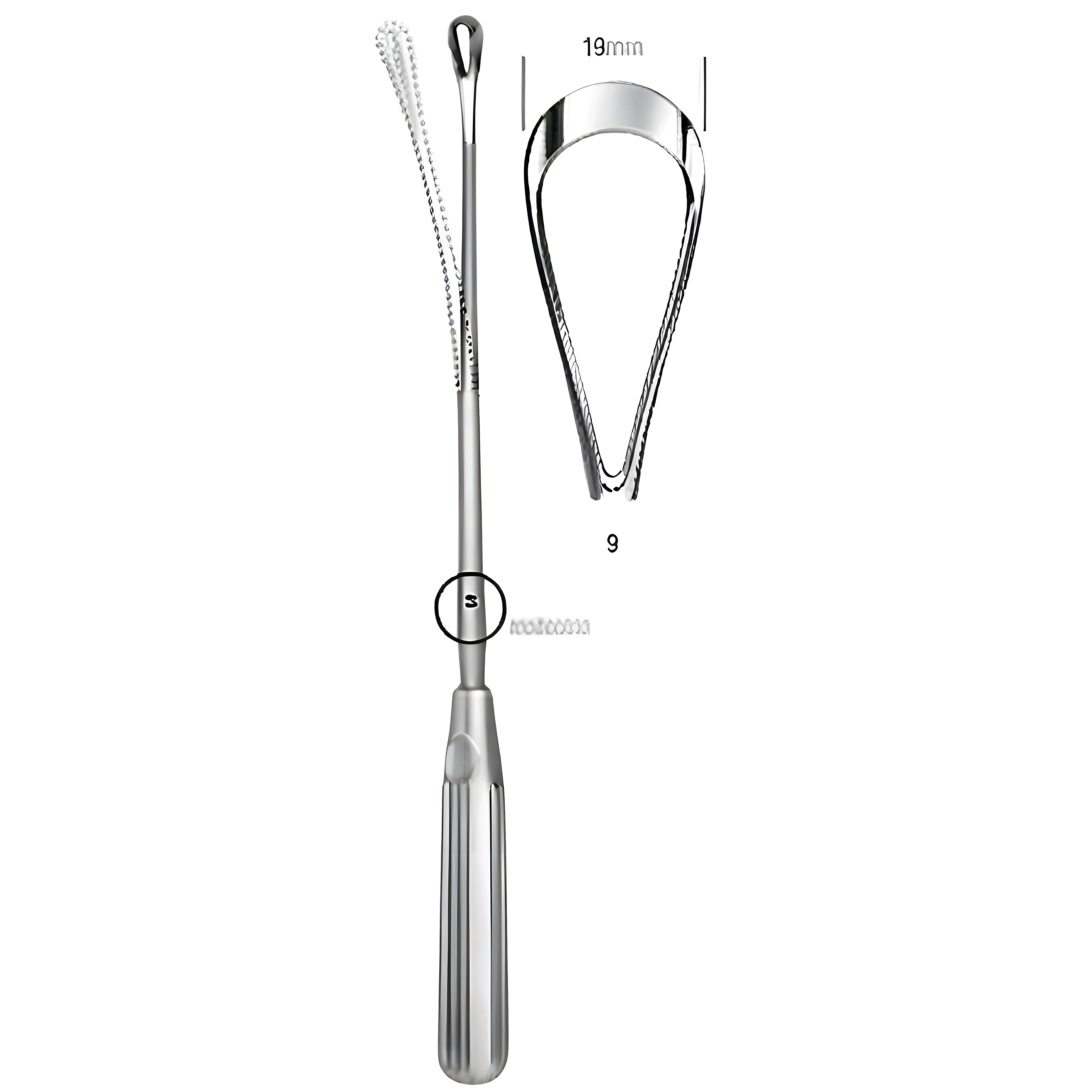 Sims Uterine Curette mal. bl 19mm 31cm Fig.9