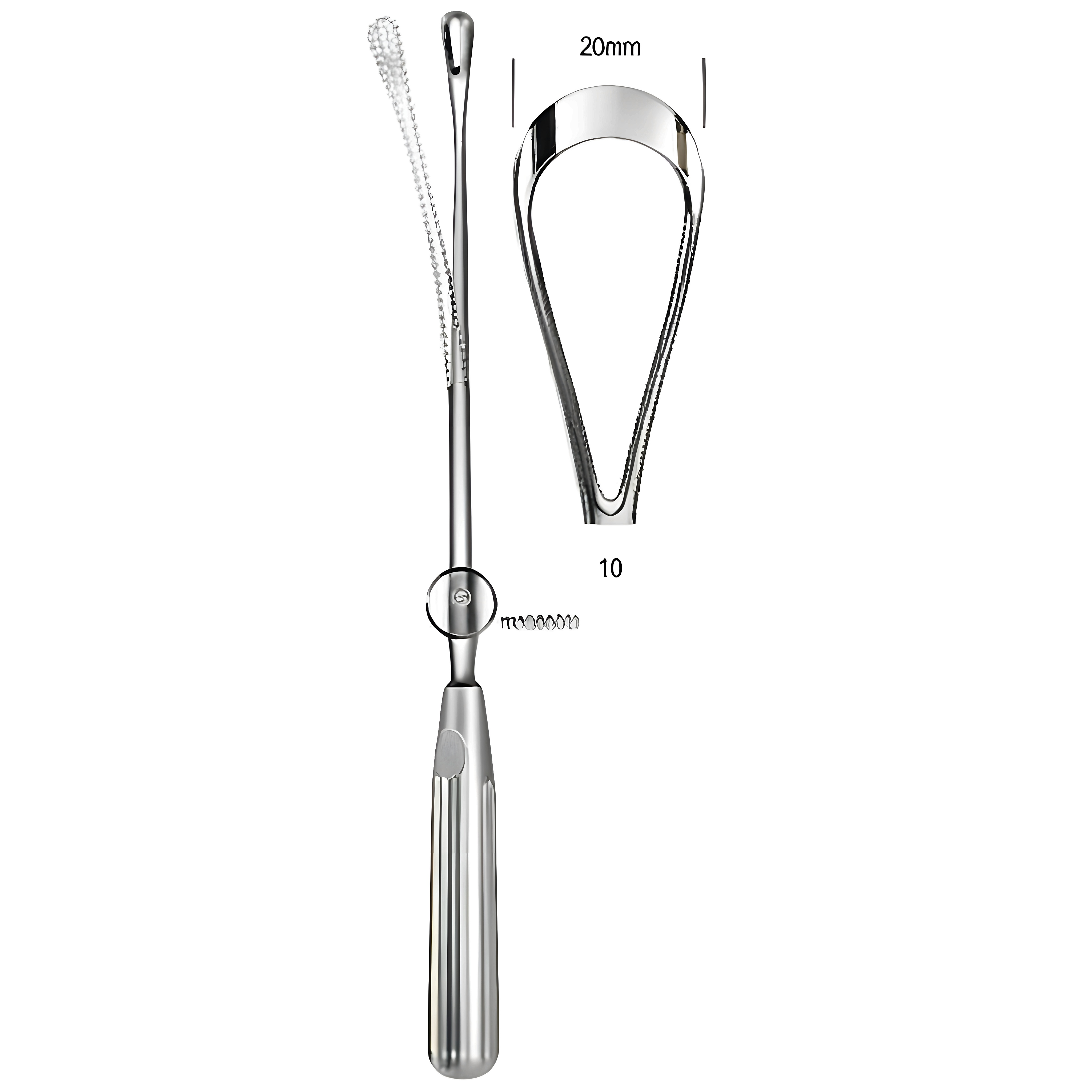 Sims Uterine Curette mal. bl 20mm 31cm Fig.10