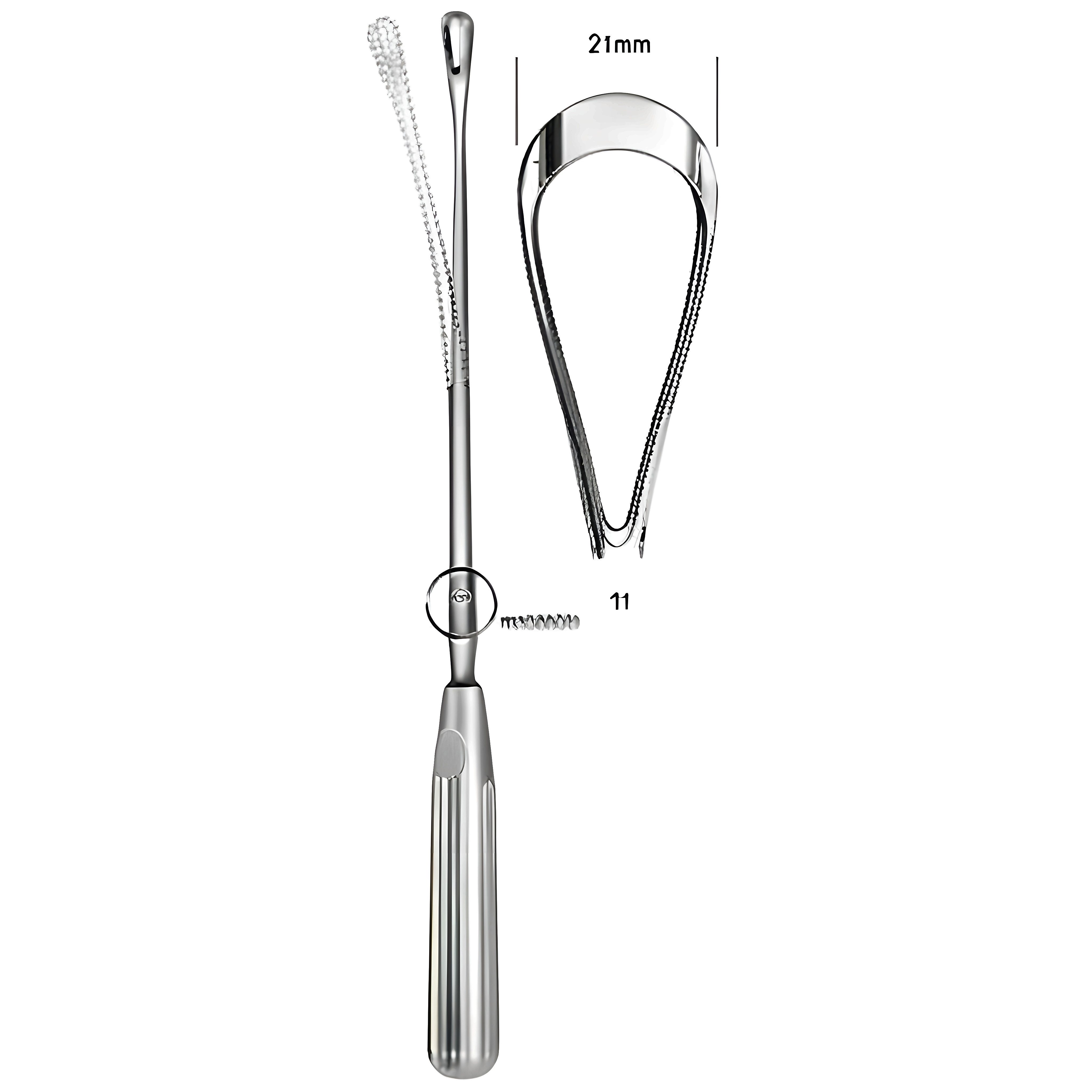 Sims Uterine Curette mal. bl 21mm 31cm Fig.11