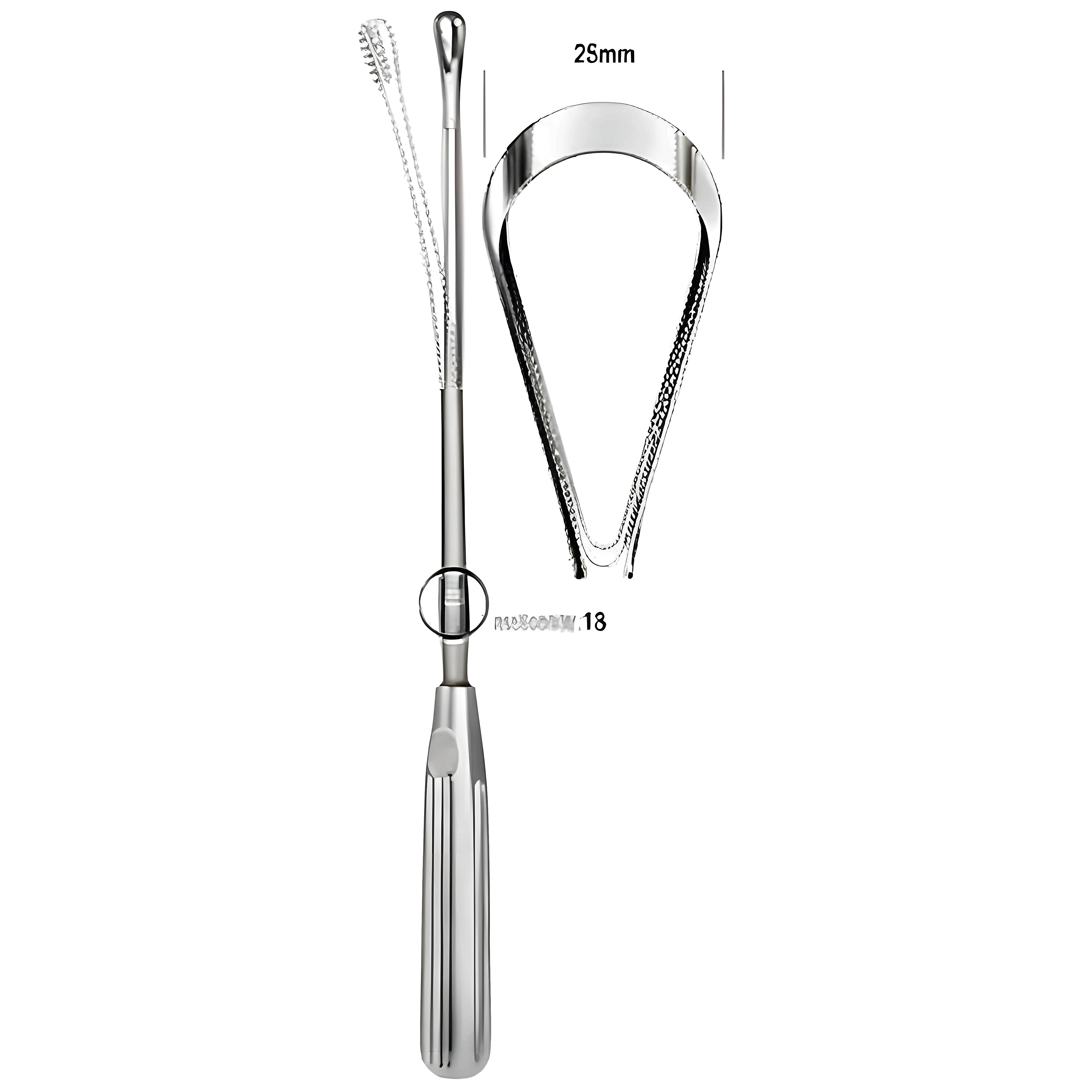 Sims Uterine Curette mal. bl 25mm 31cm Fig.13
