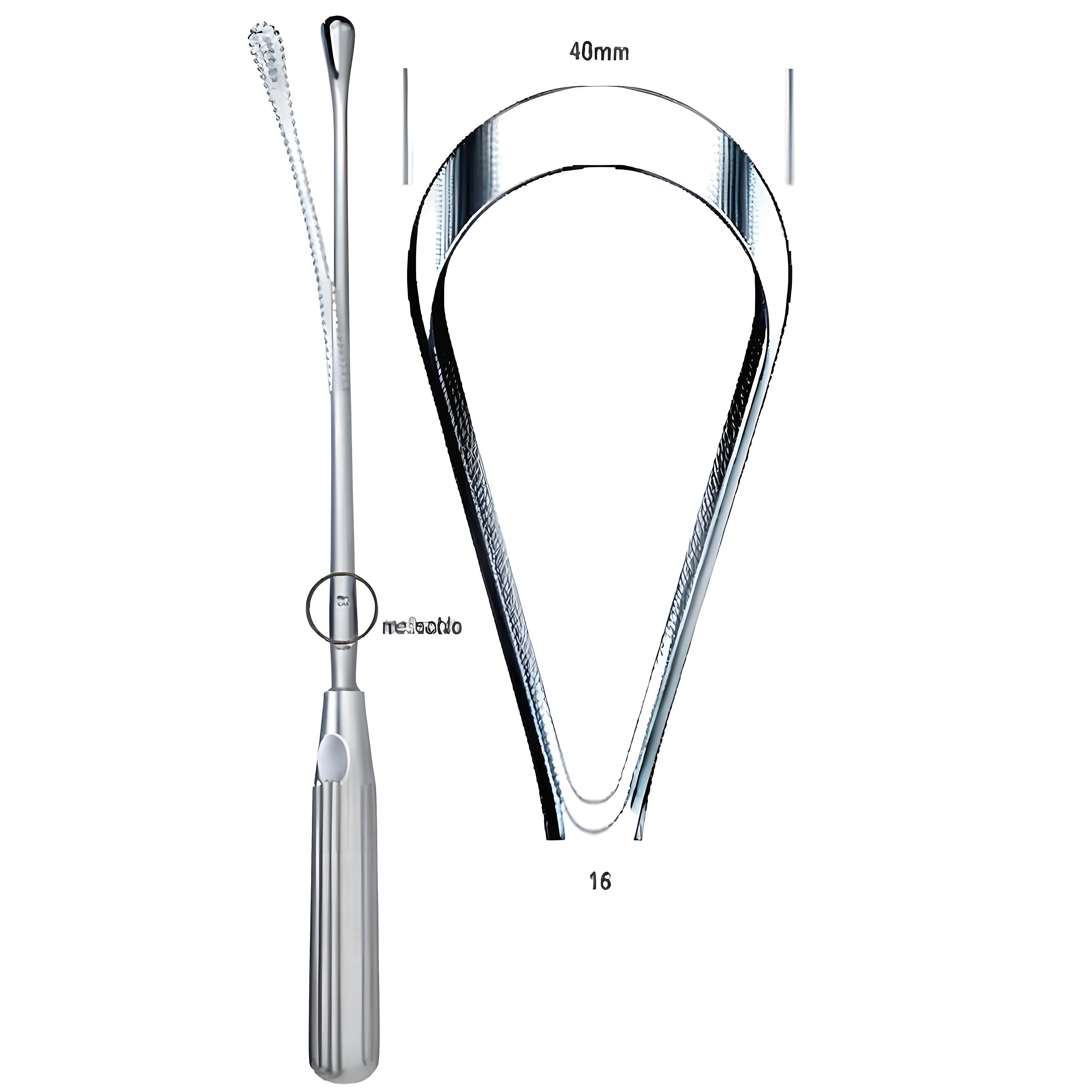 Sims Uterine Curette mal. bl 40mm 31cm Fig.16