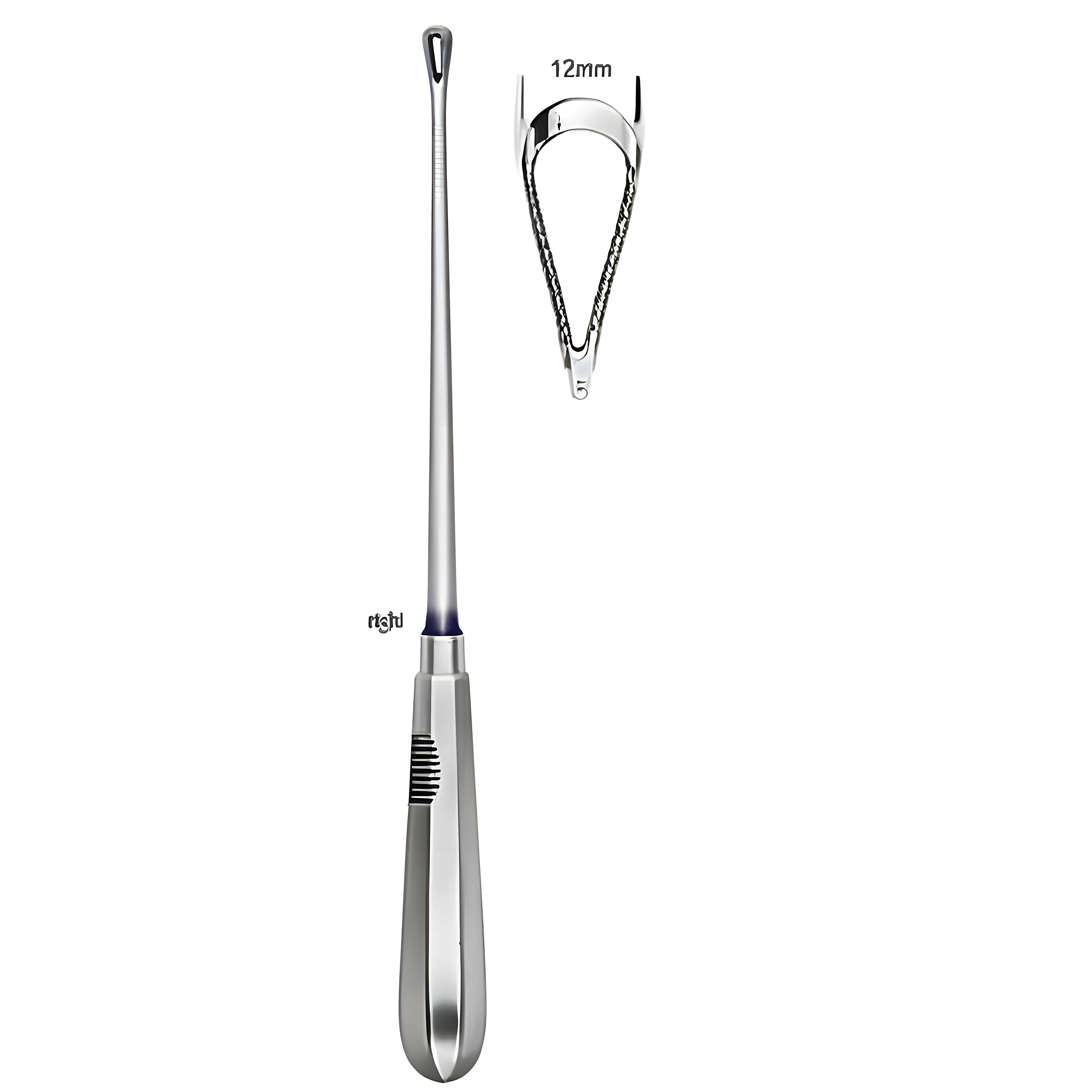 Recamier Curette rigid sh 12mm, 31cm Fig.5