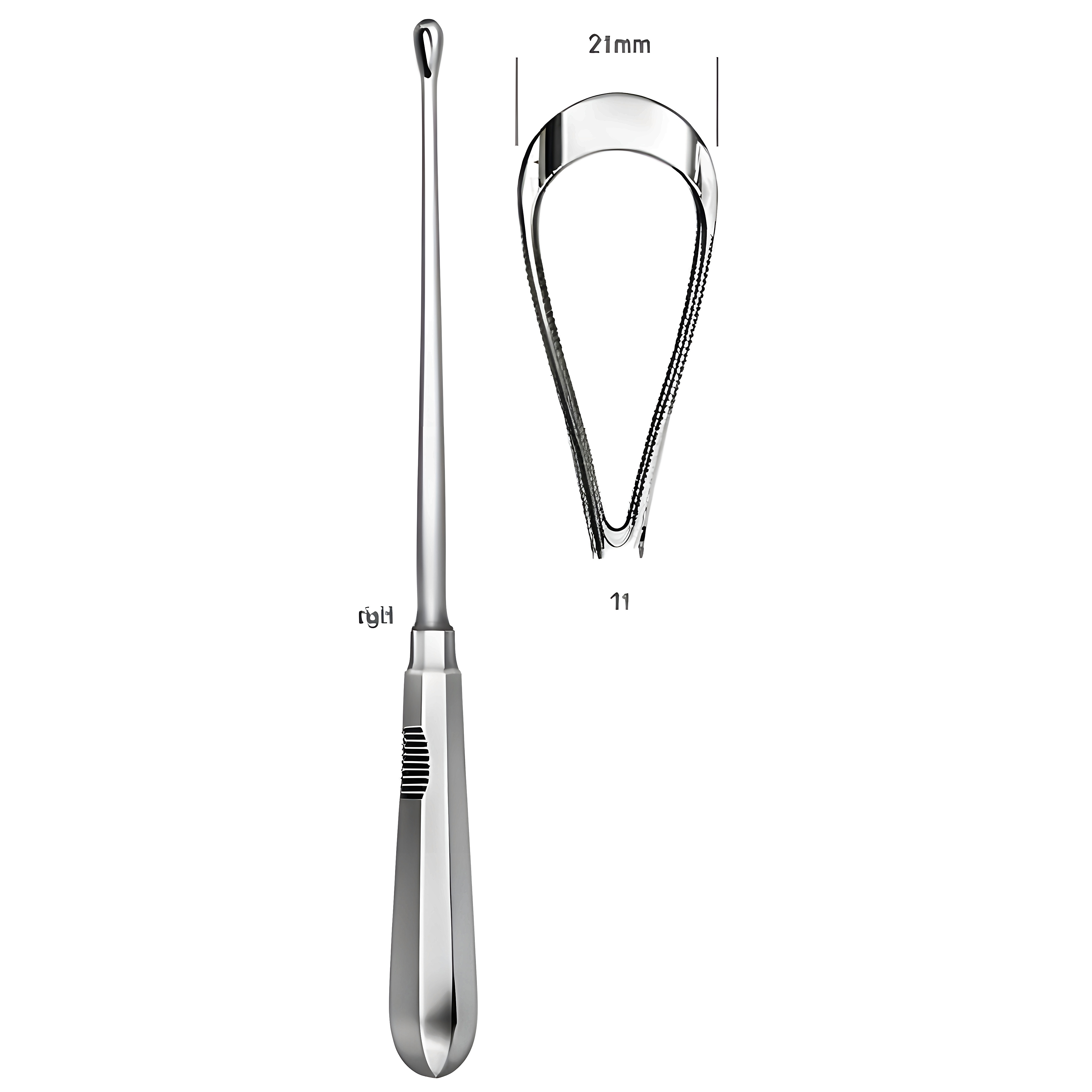Recamair Curette rigid bl 21mm, 31cm Fig.11