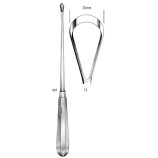 Recamier Curette rigid bl 25mm, 31cm Fig.13