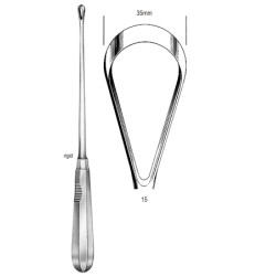 Recamier Curette rigid bl 35mm, 31cm Fig.15