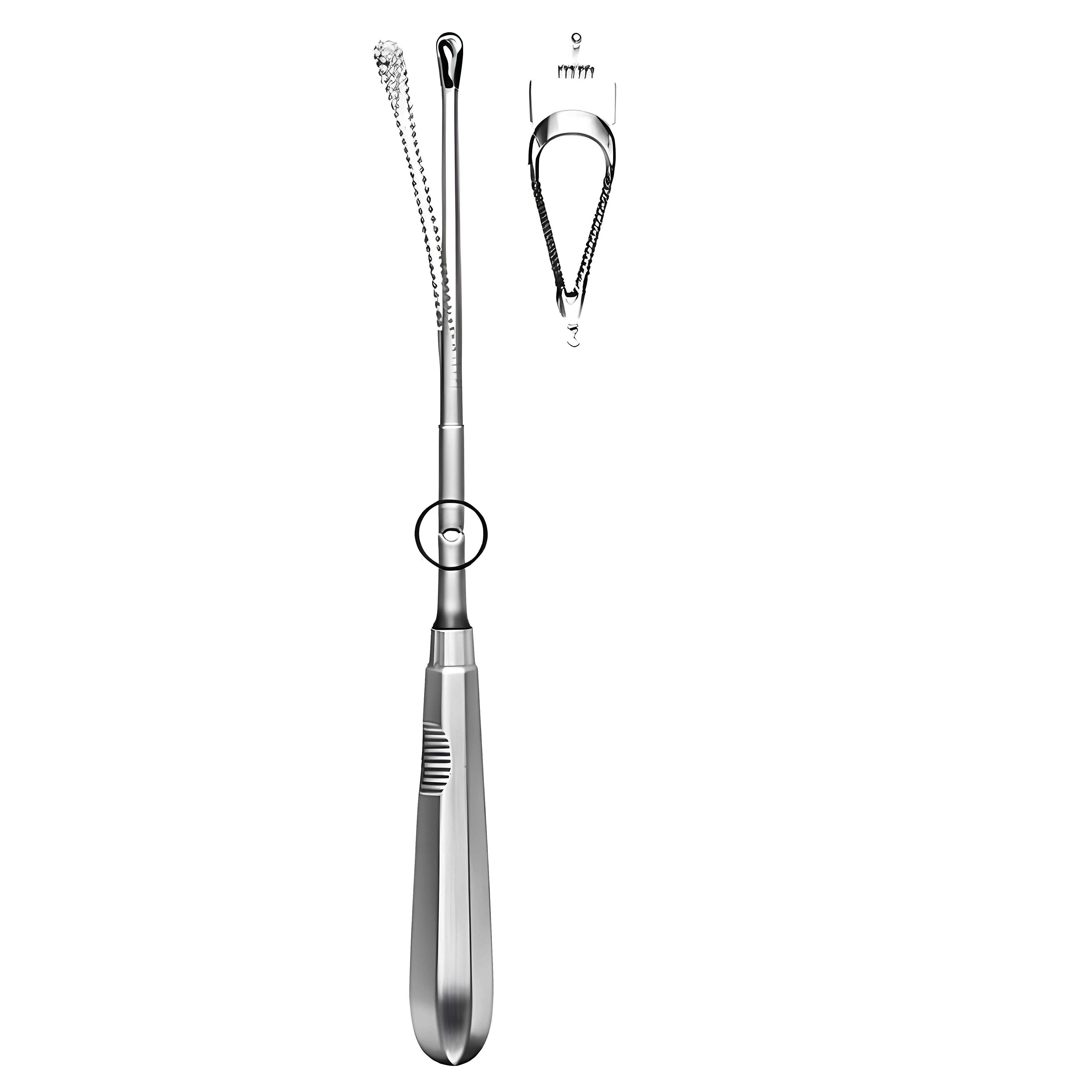Recamier Curette flex. sh 9mm, 31cm Fig.3