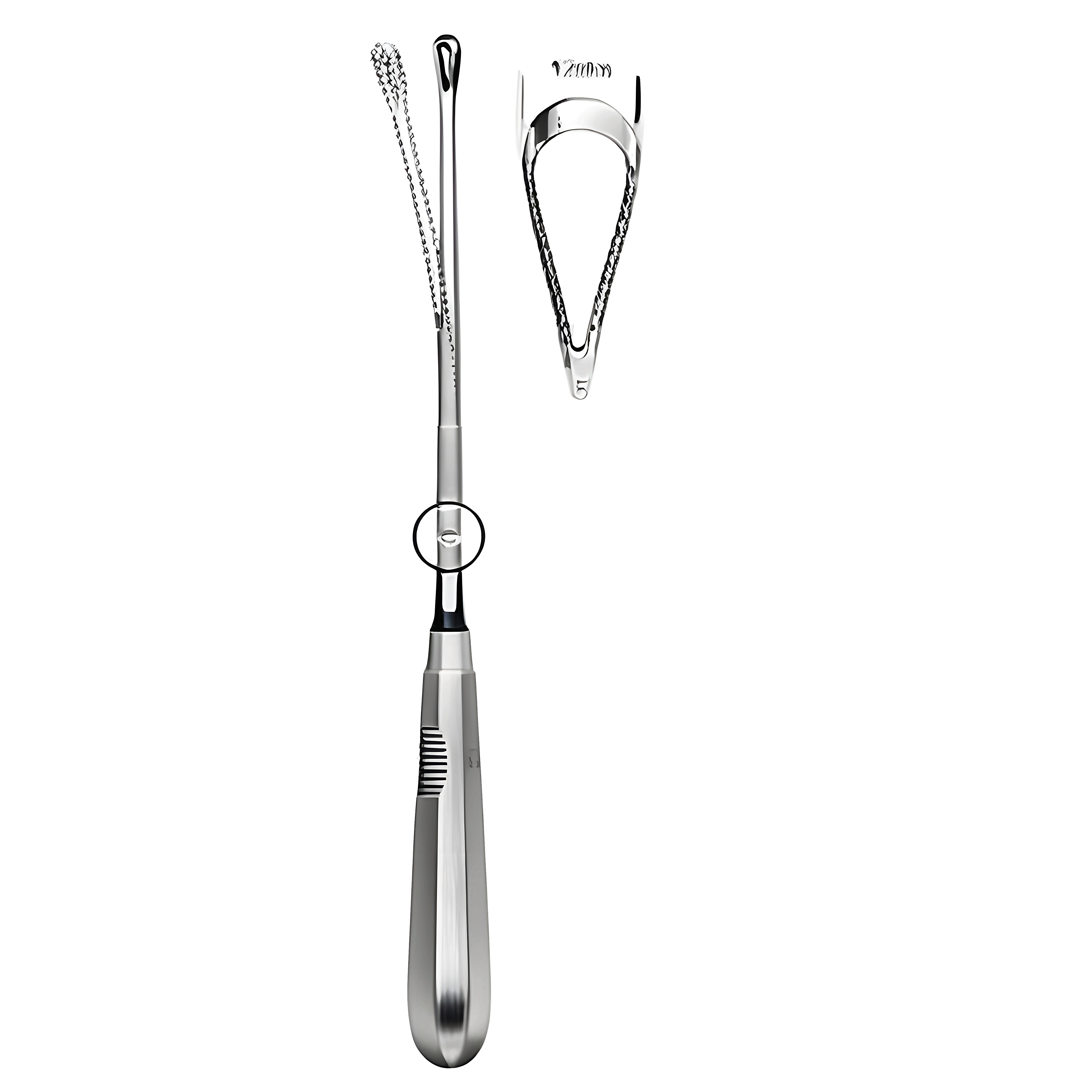 Recamier Curette flex. bl 12mm, 31cm Fig.5