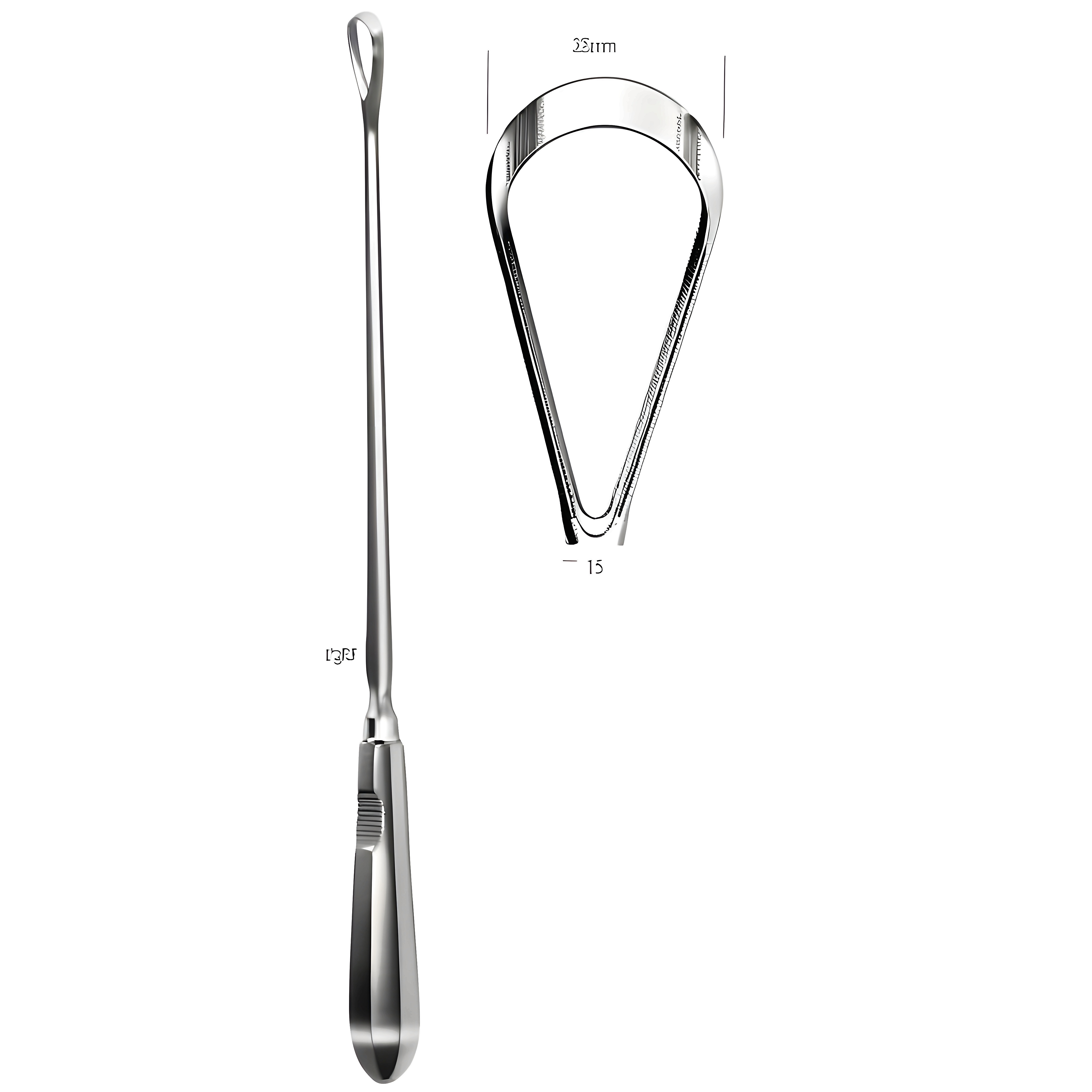 Bumm Curette blunt rigid 35mm, 34cm Fig.15