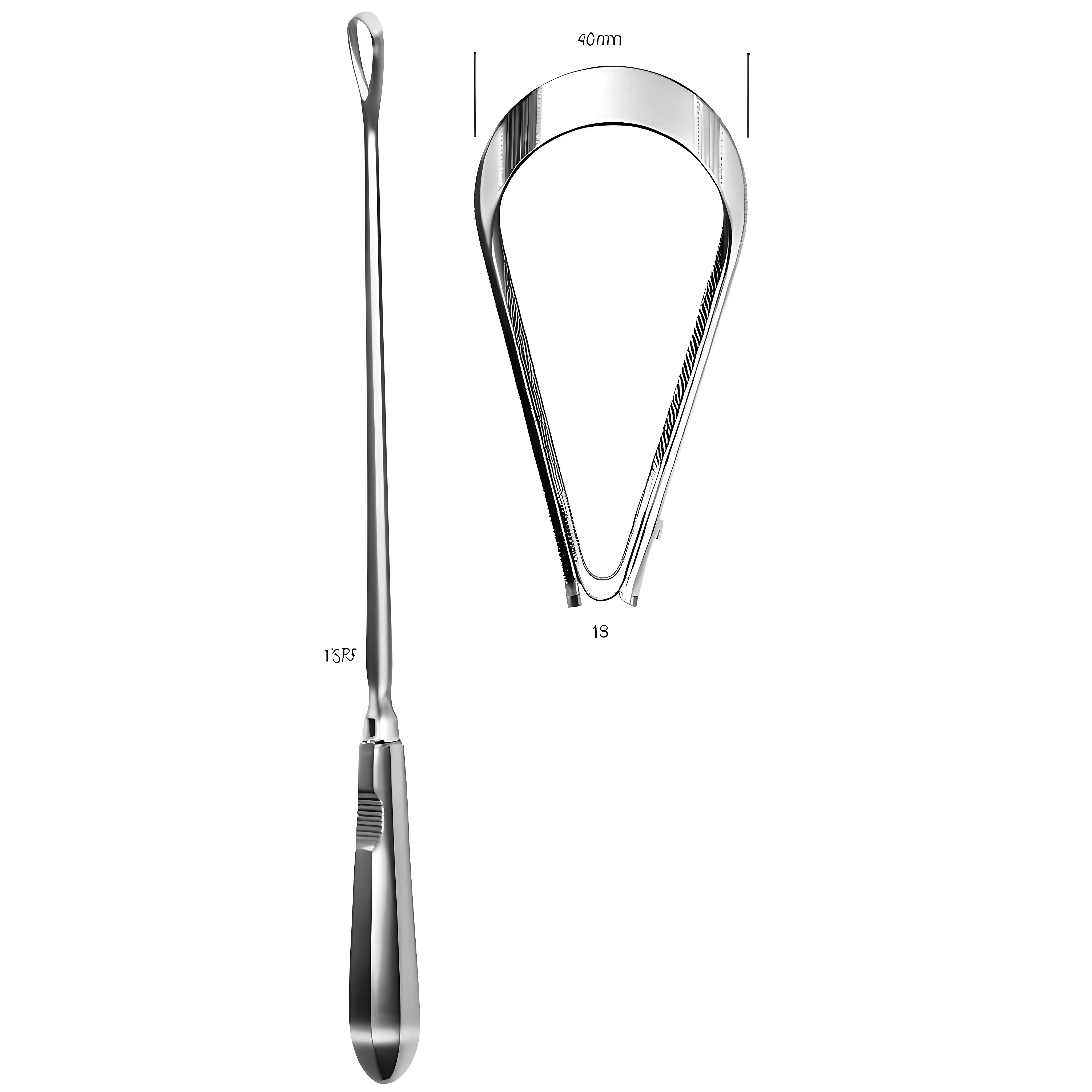 Bumm Curette blunt rigid 40mm, 34cm Fig.16