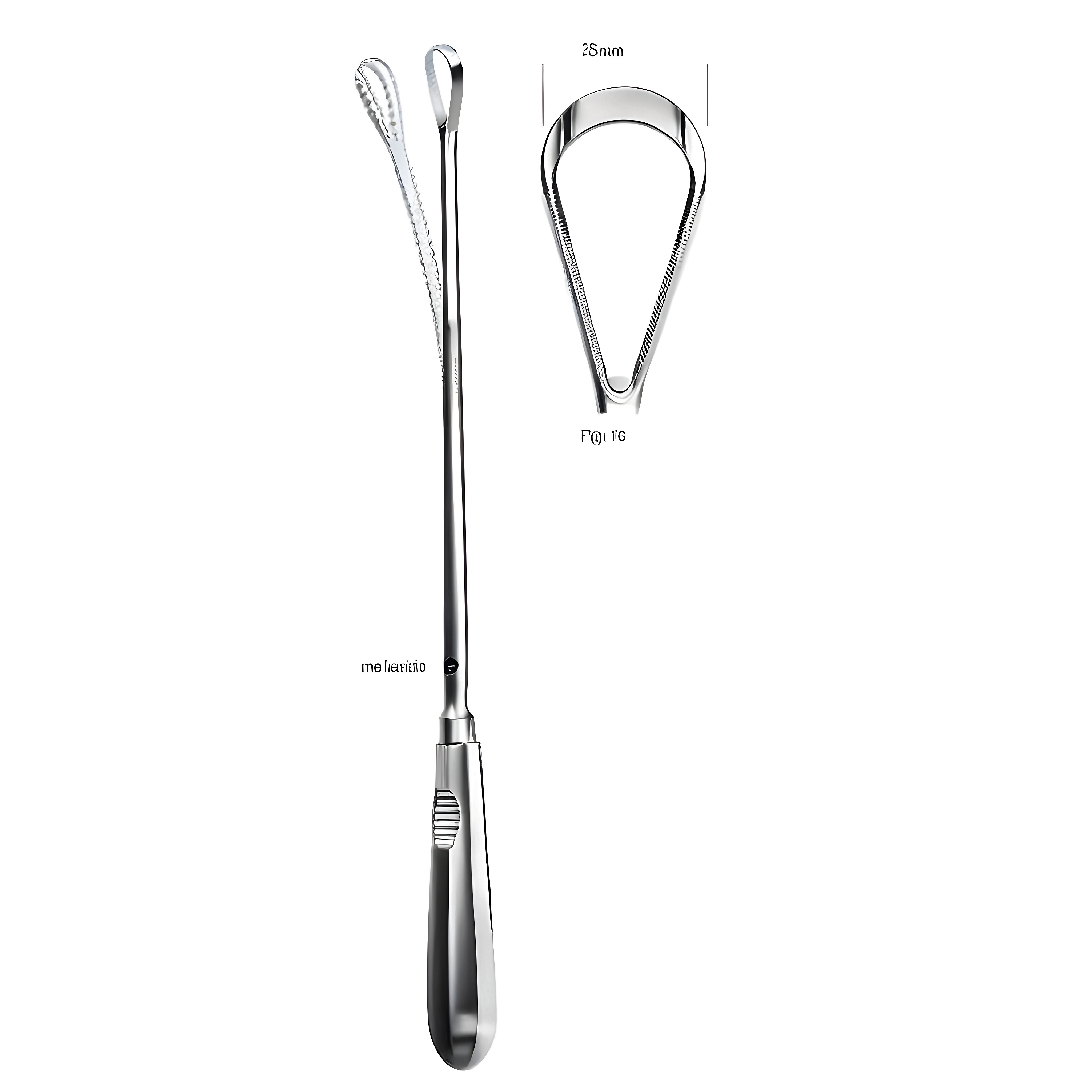 Bumm Curette bl malleable 25mm, 34cm Fig.13