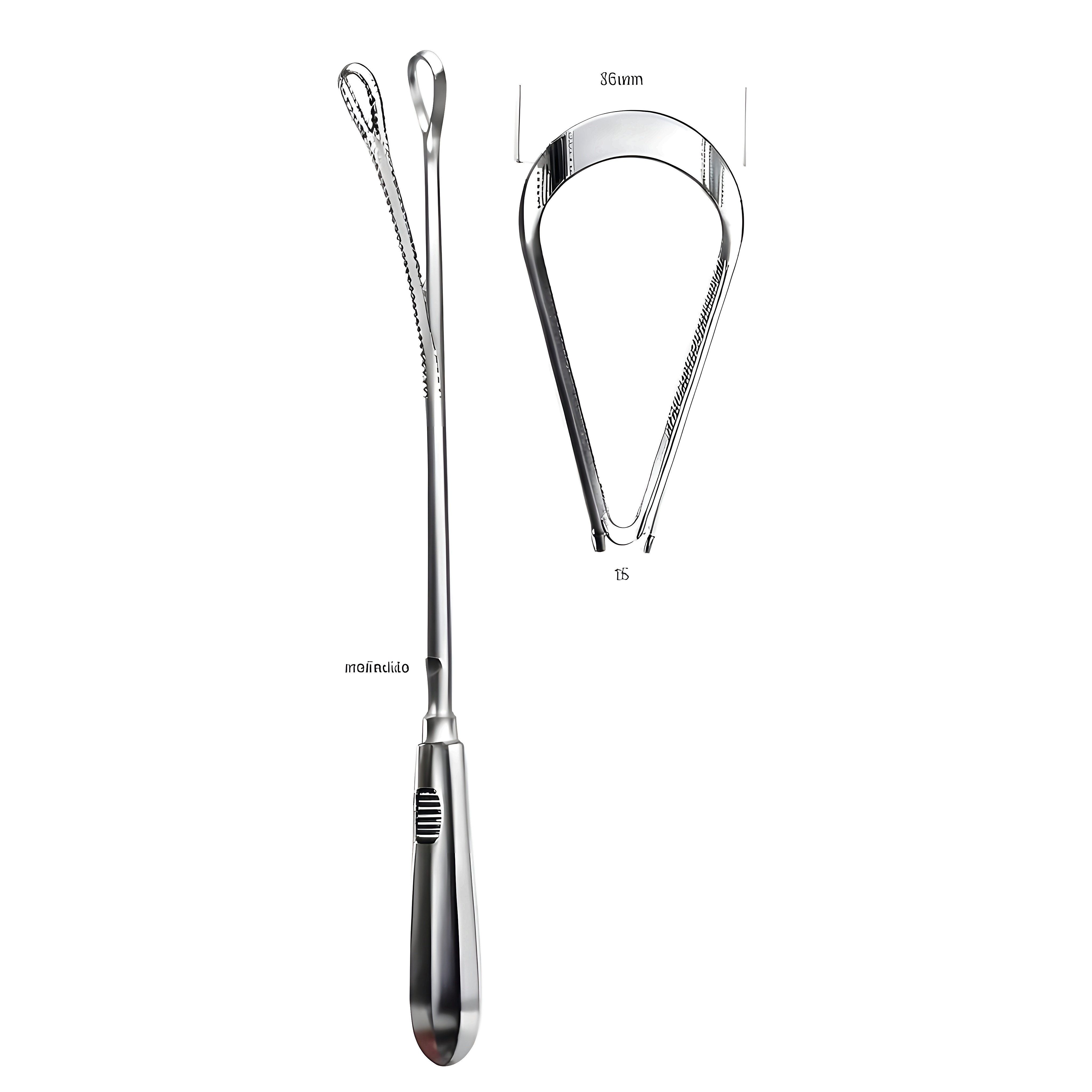 Bumm Curette bl malleable 35mm, 34cm Fig.15