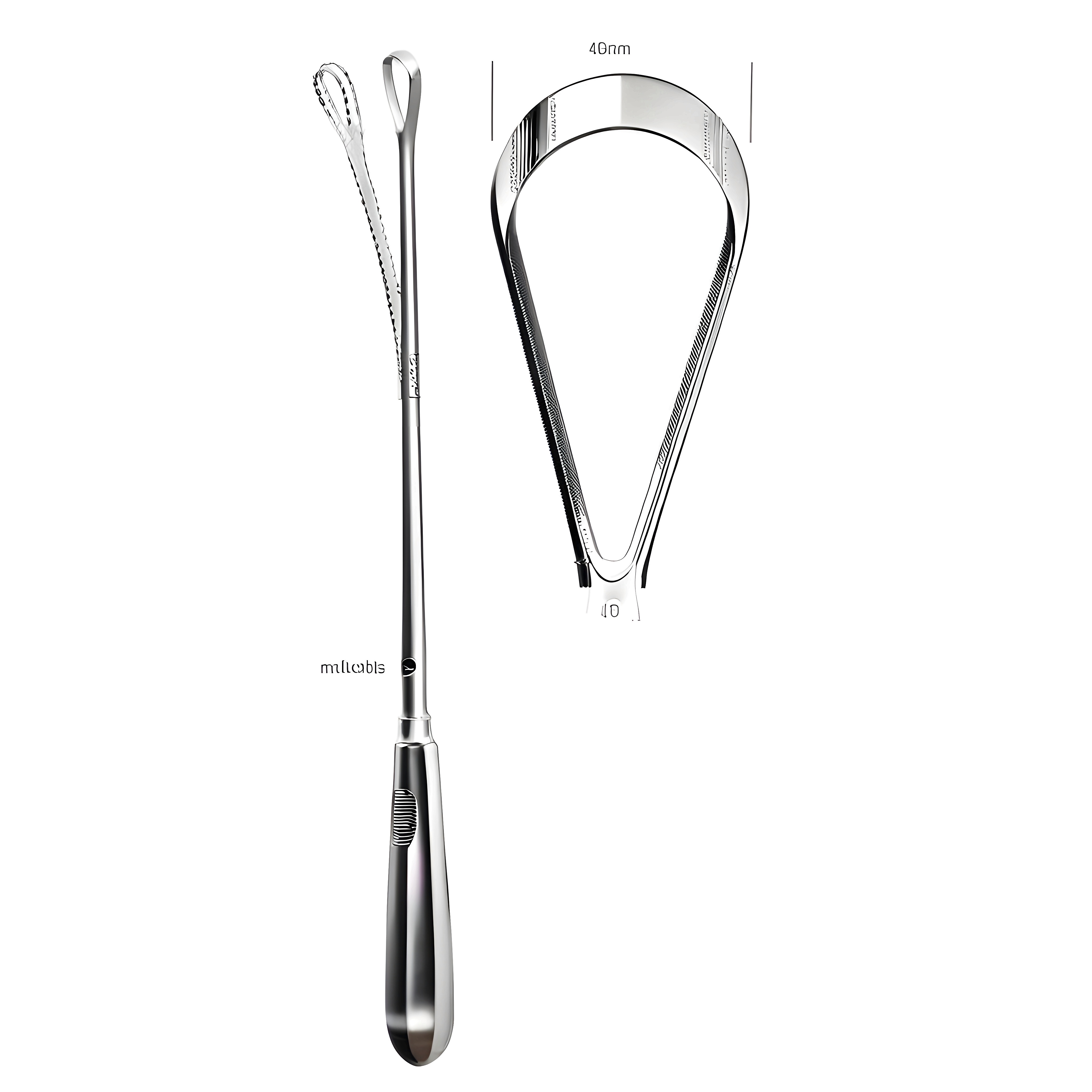 Bumm Curette bl malleable 40mm, 34cm Fig.16