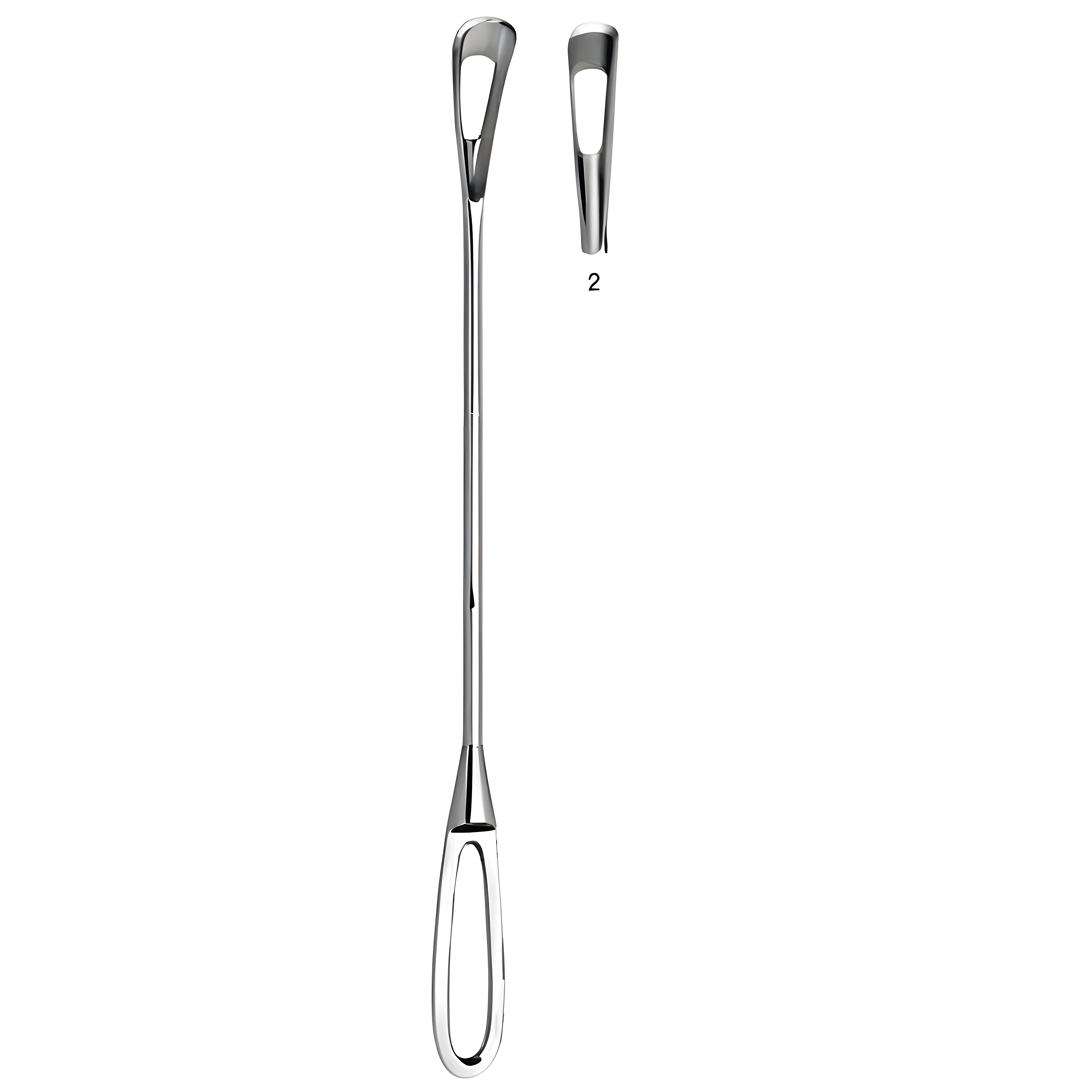 J.A.M.W Uterine Curette 6.0mm, 28cm Fig.2