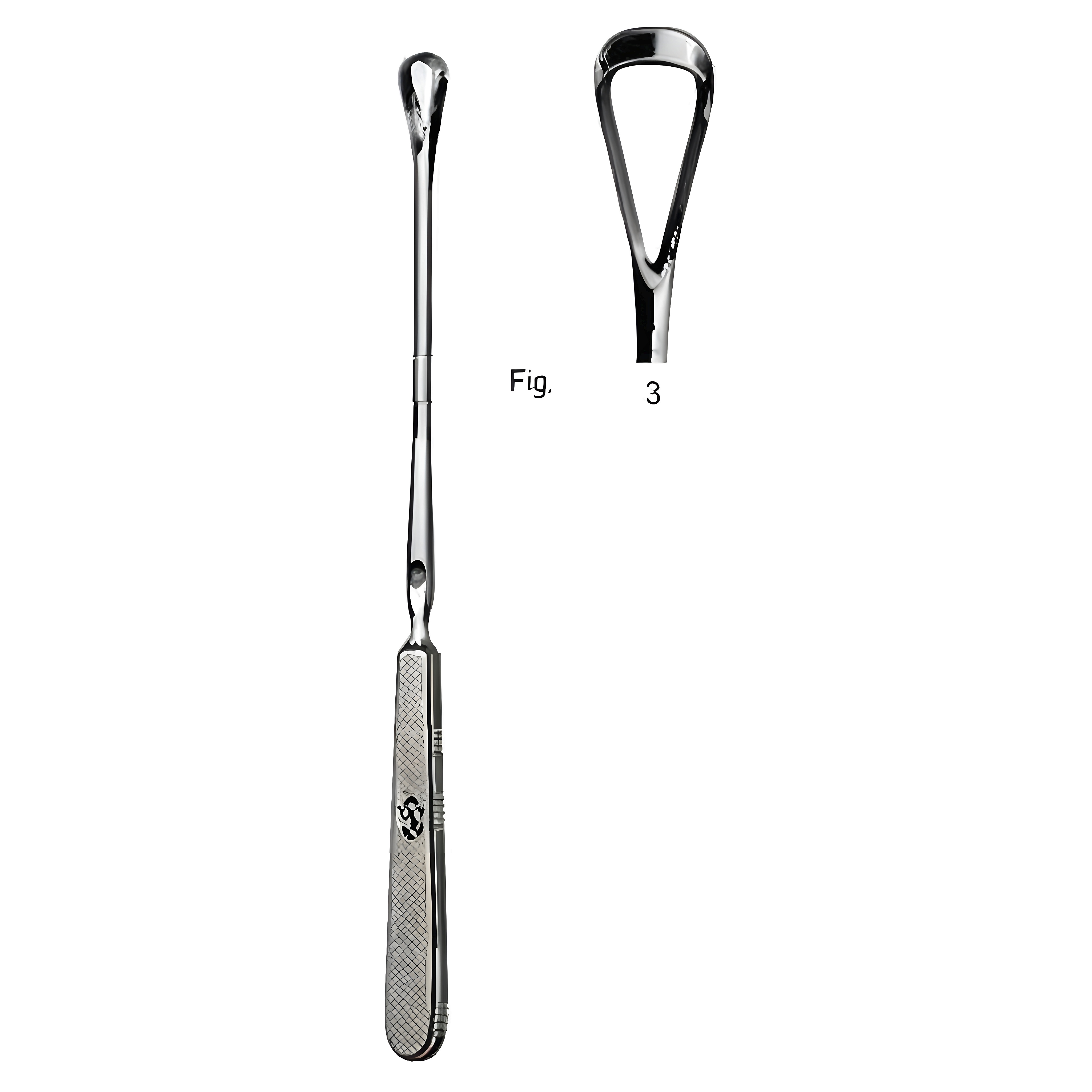 Sims Curette malleable blunt 25cm Fig.3