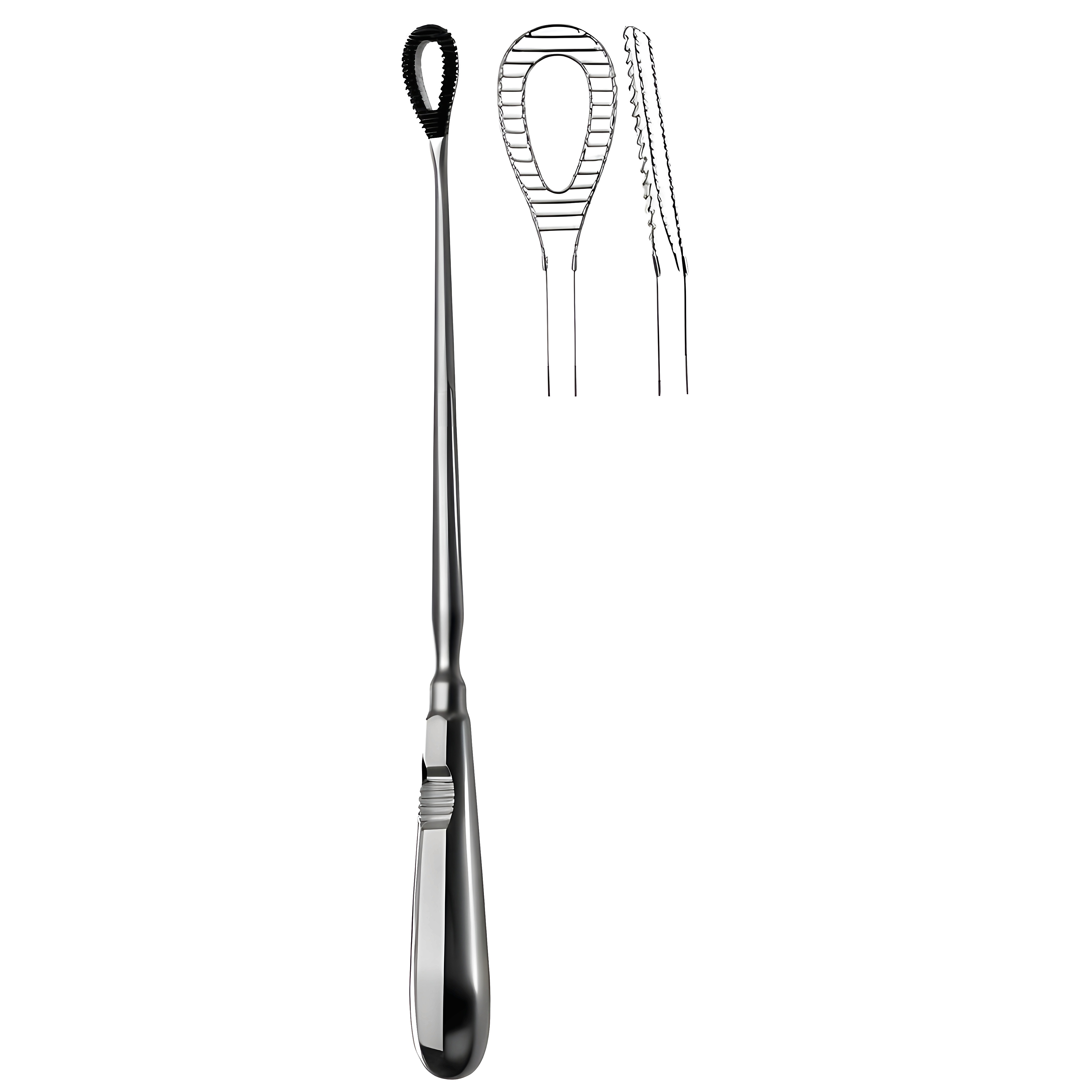 Pestalozza Obstetrics curette 30cm